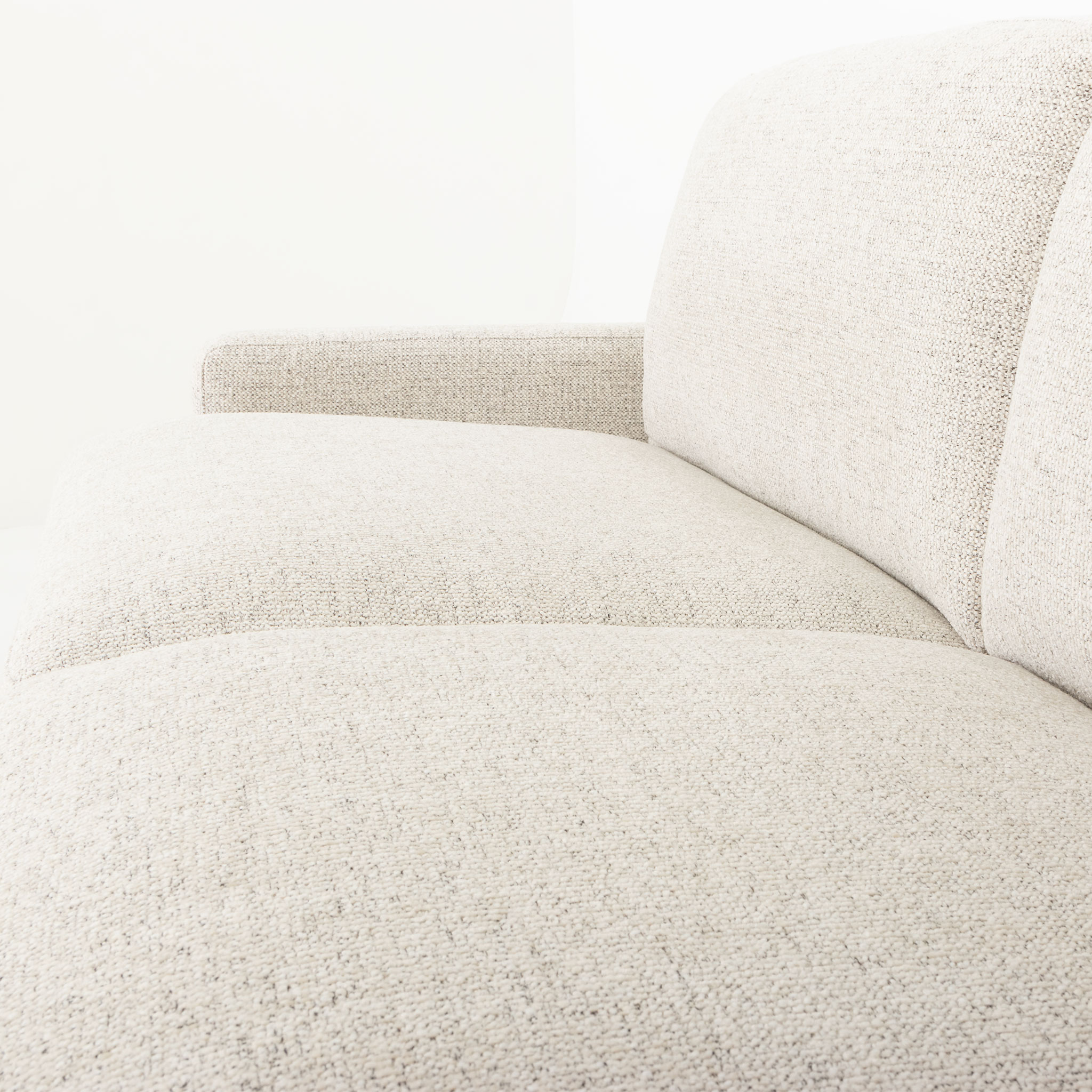 Aria 3 Seater + Ottoman, Ash