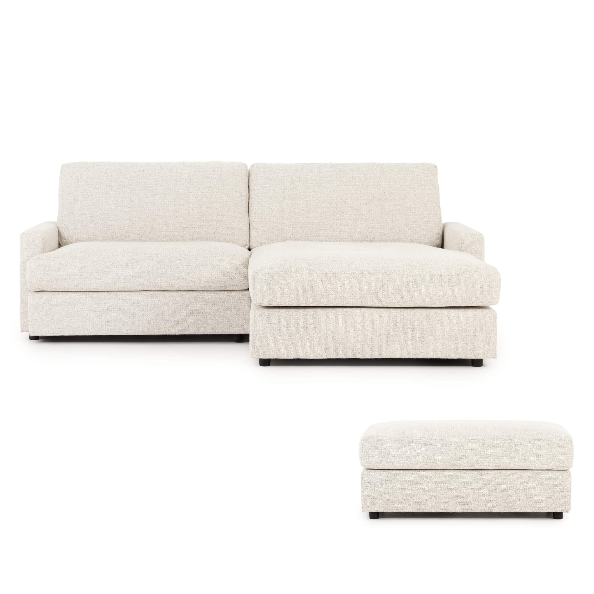 Aria Chaise + Ottoman, Ash