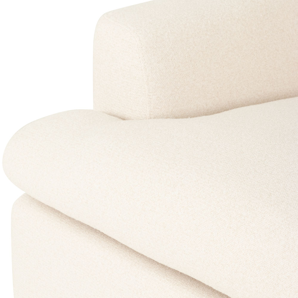 Ashleigh 3 Seater Modular Chaise Sofa, Cream