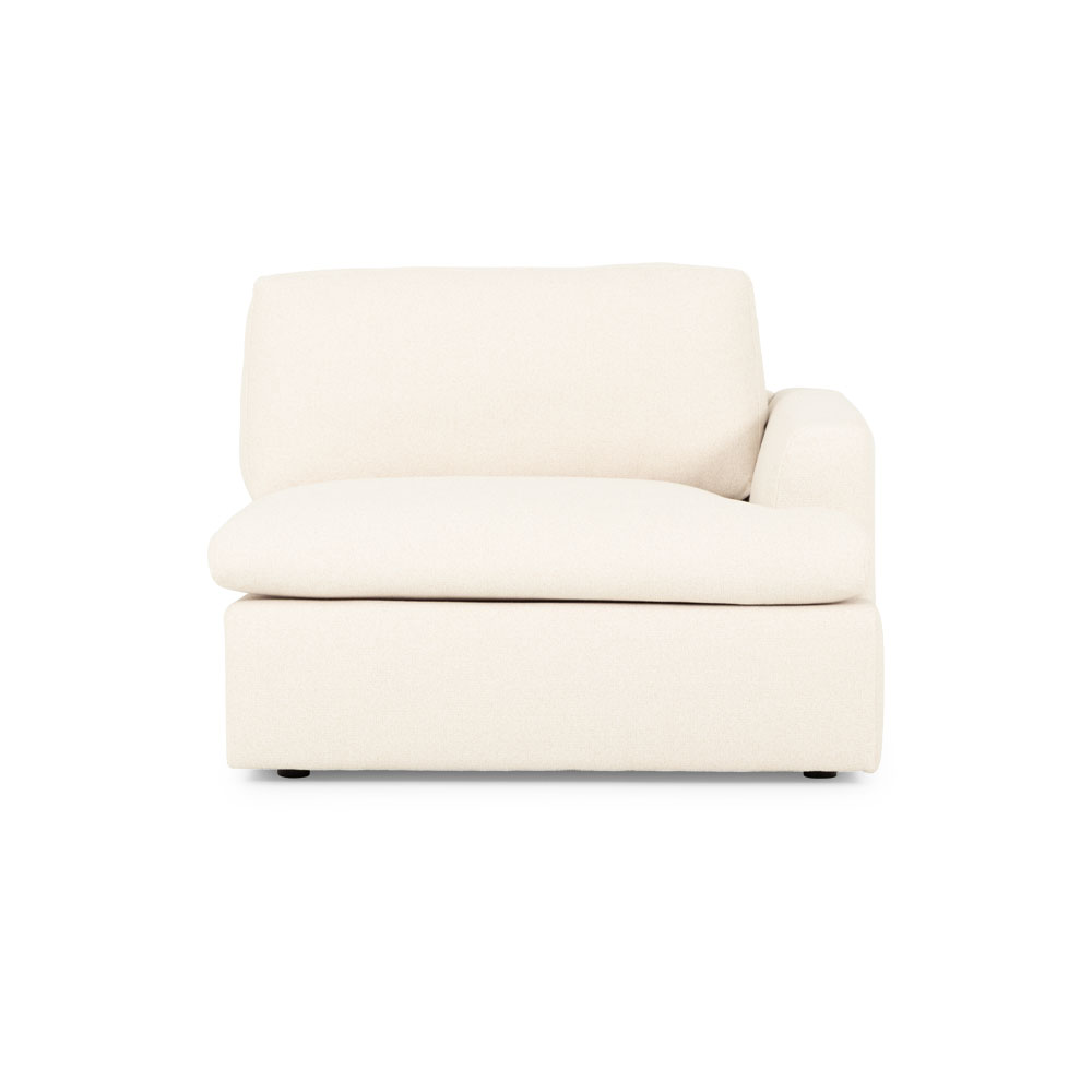 Ashleigh 3 Seater Modular Chaise Sofa, Cream