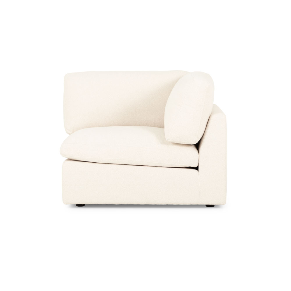 Ashleigh 4 Seater Corner Modular Chaise Sofa Right Hand Facing, Cream