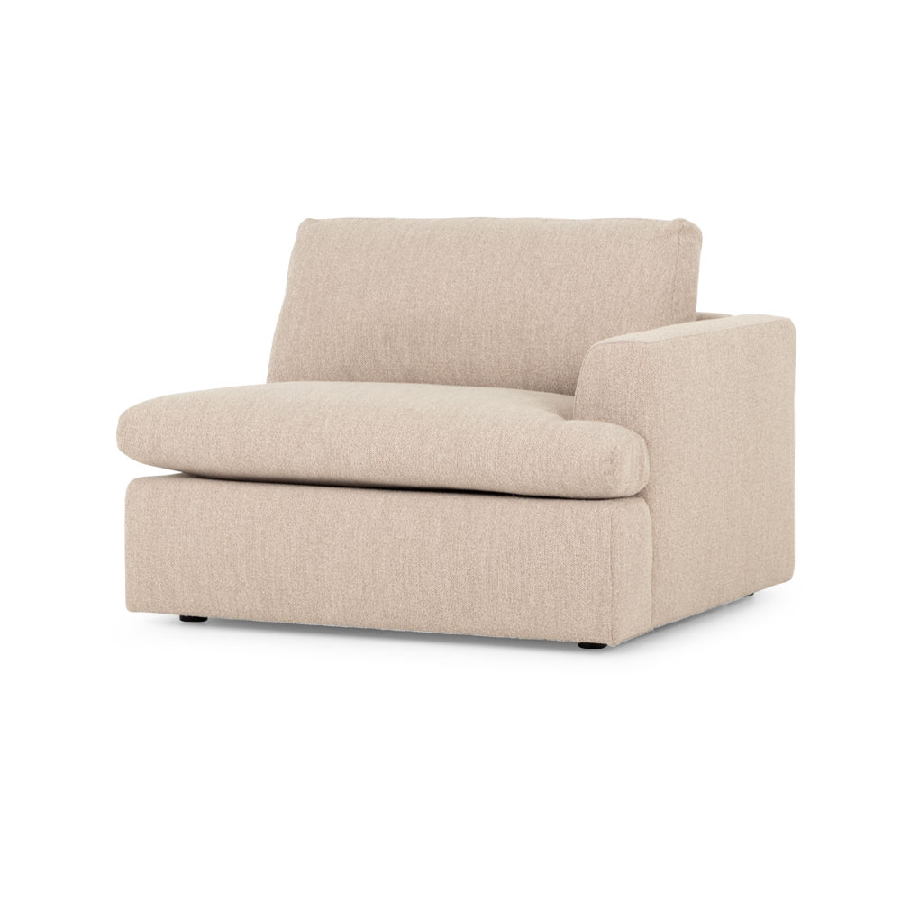 Ashleigh 4 Seater Corner Modular Chaise Sofa Left Hand Facing, Taupe