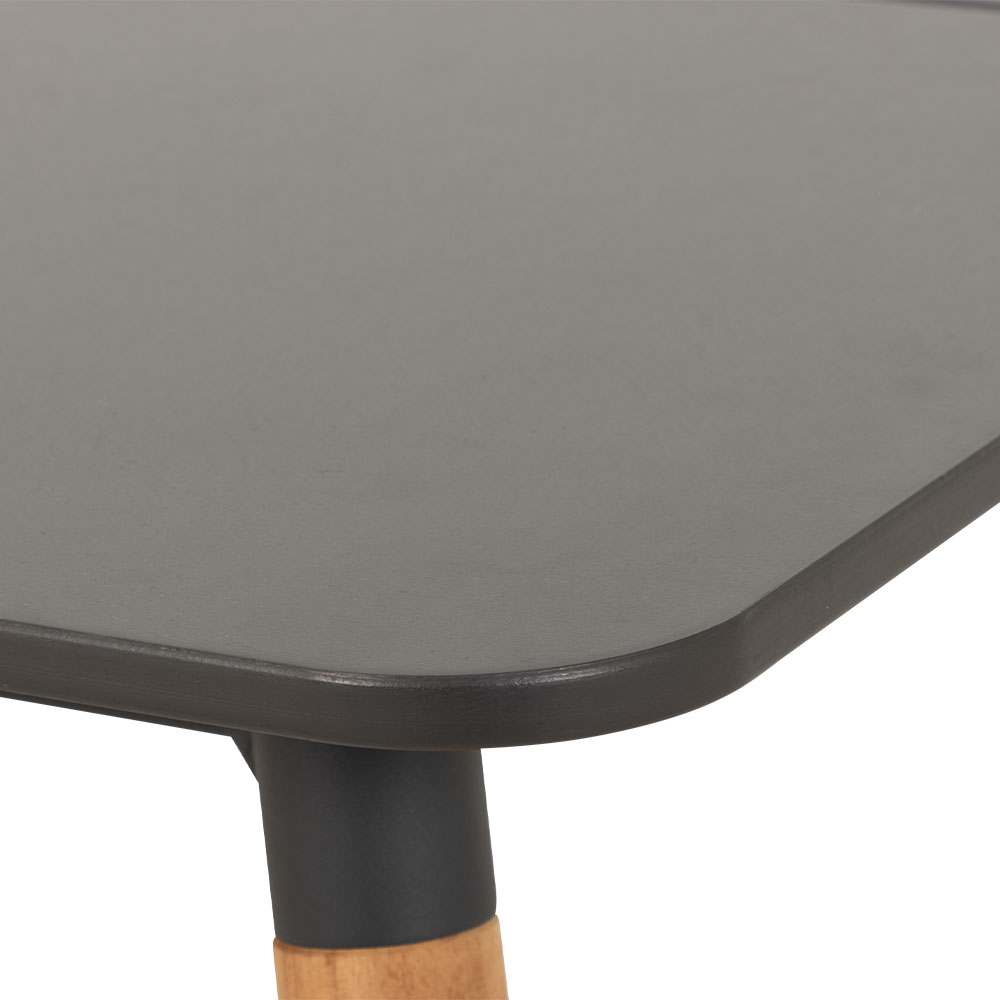 Athens Outdoor Corner Suite with Square Coffee Table, Gunmetal