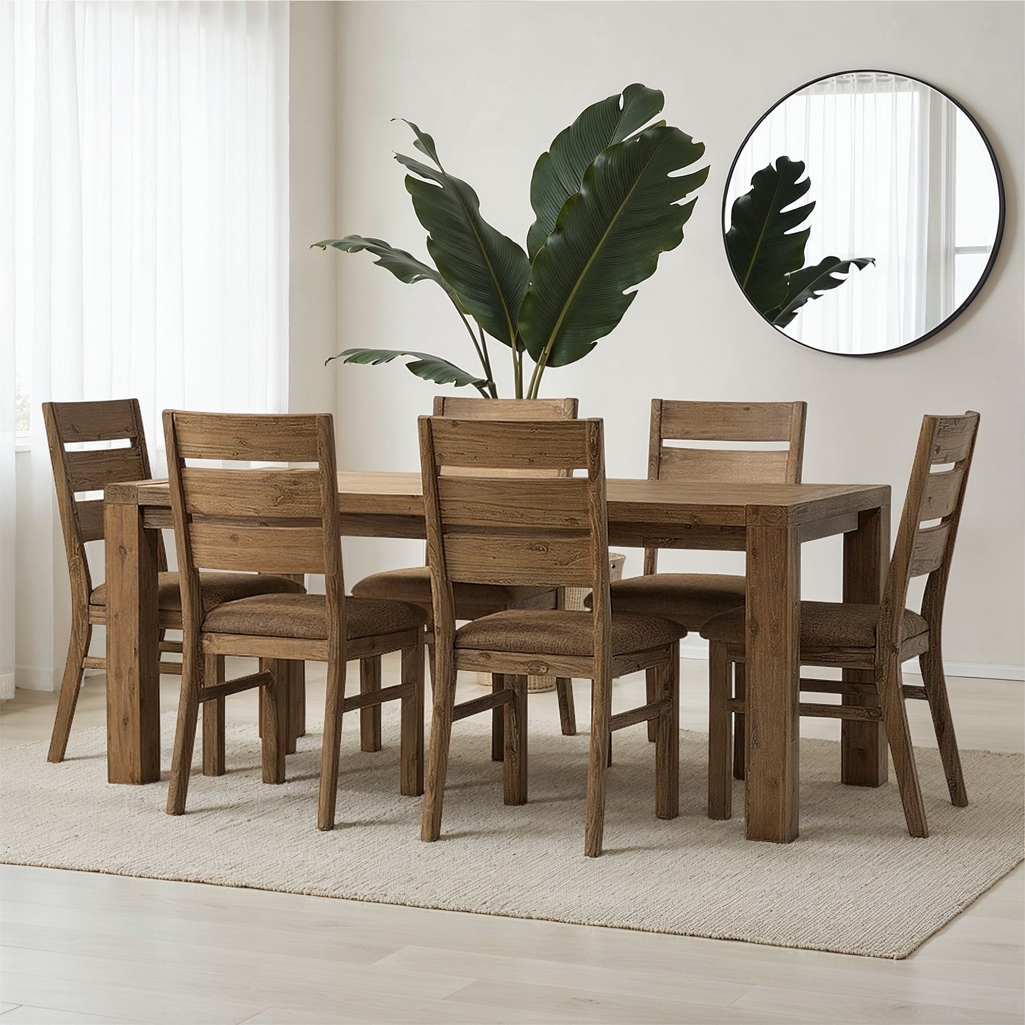 Atlantic 7 Piece Dining Set - W180