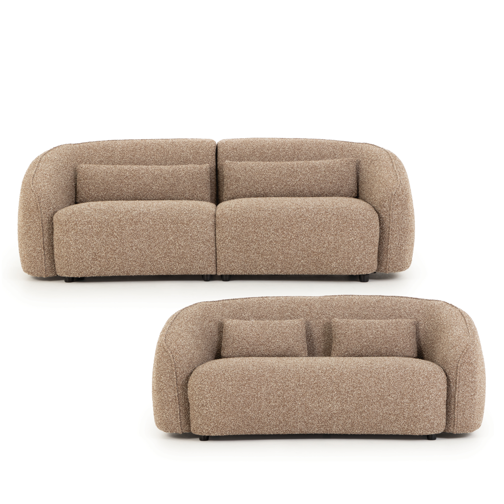 Avana 3 Seater + 2 Seater, Brown