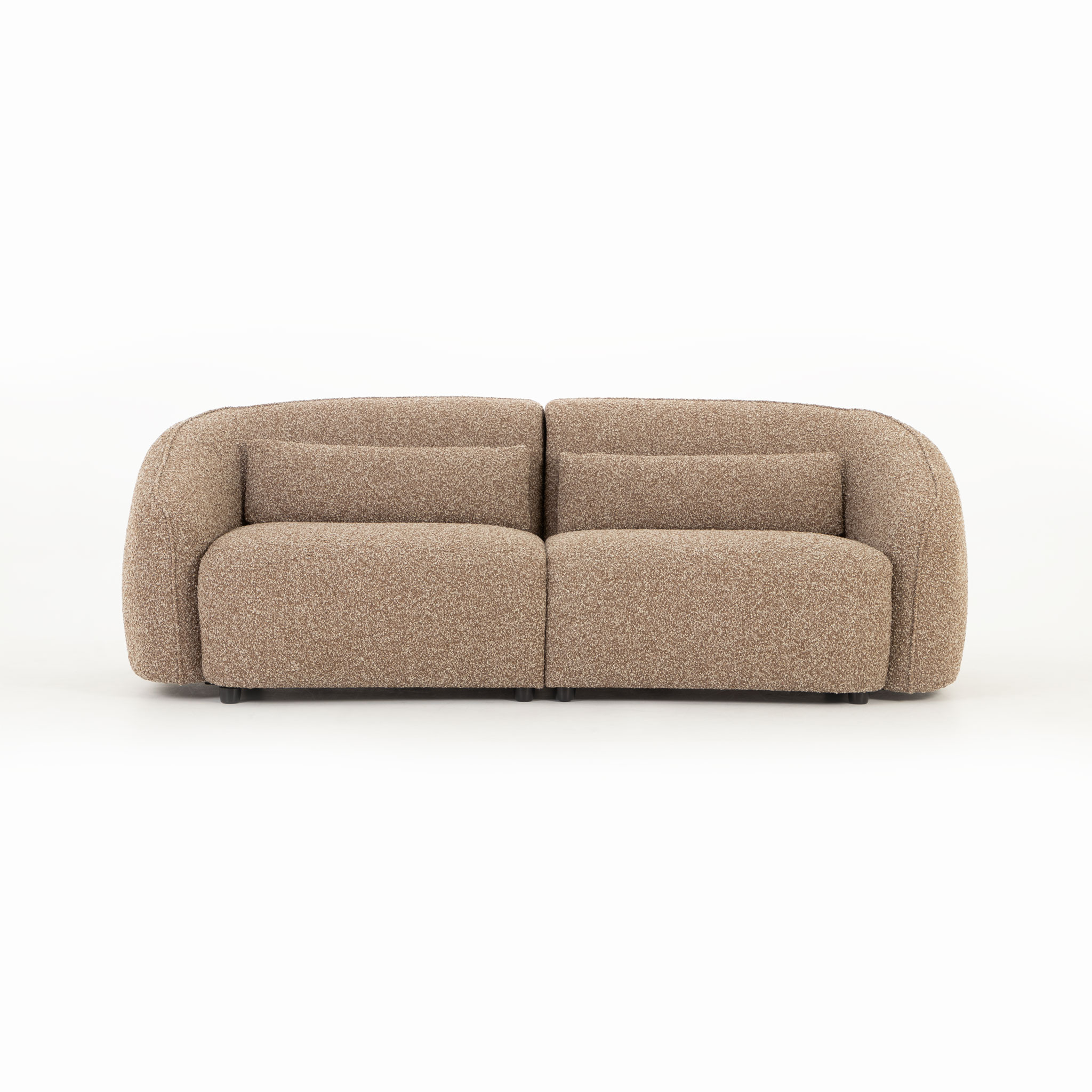 Avana 3 Seater + Armless 1.5 Seater, Brown
