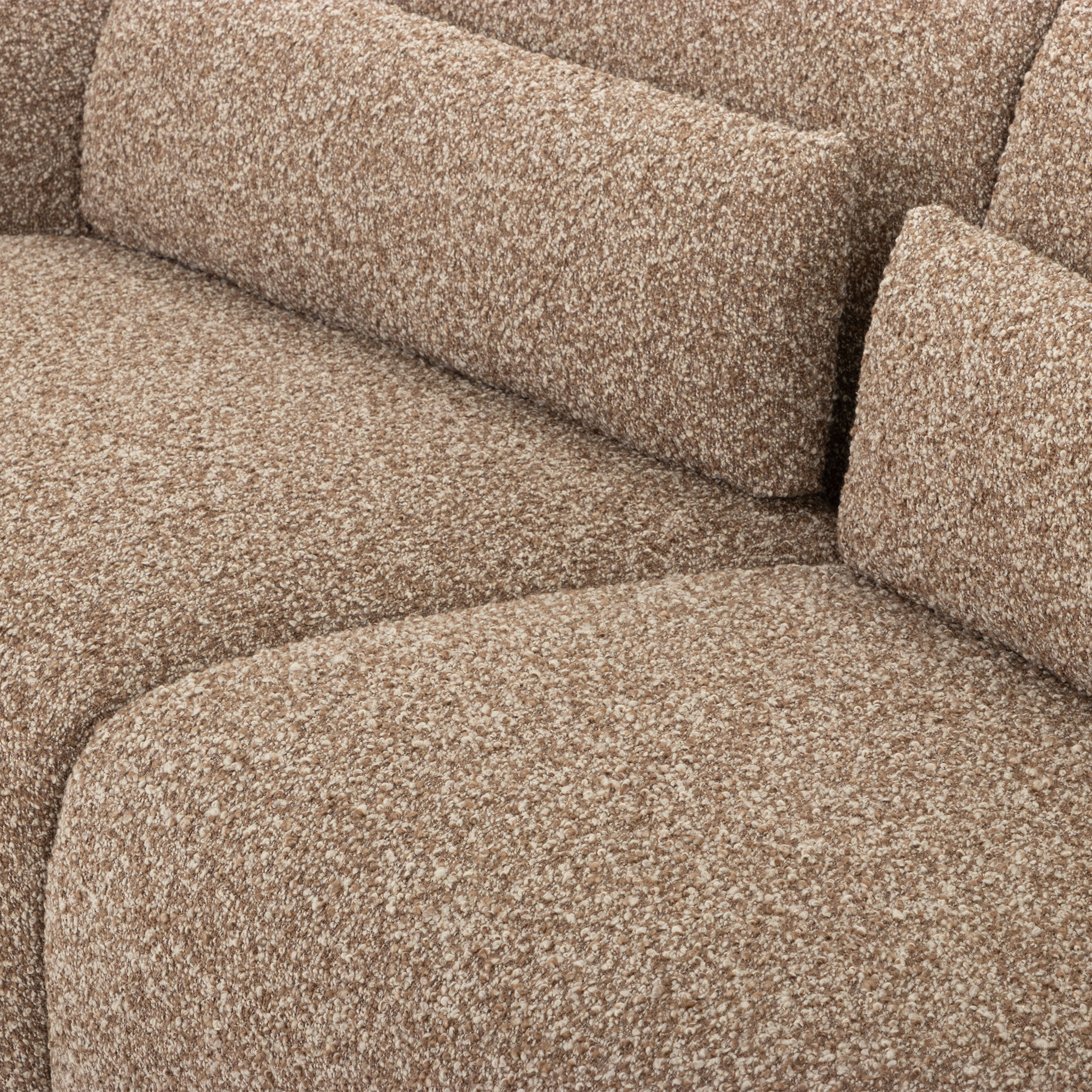 Avana 3 Seater + Armless 1.5 Seater, Brown