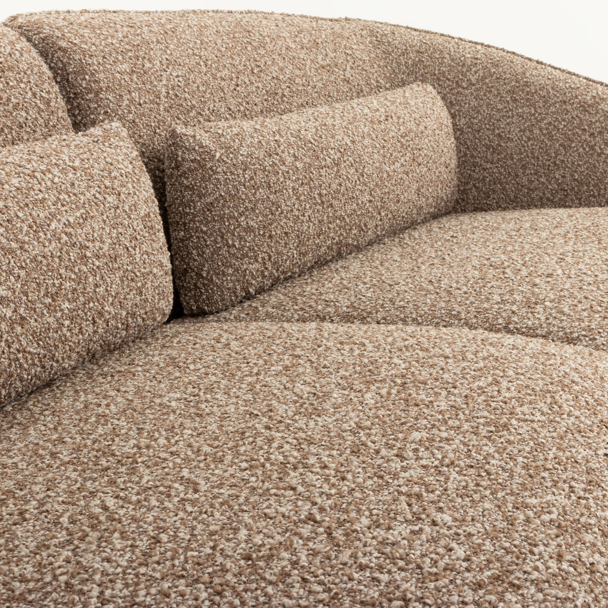 Avana 3 Seater + Armless 1.5 Seater, Brown