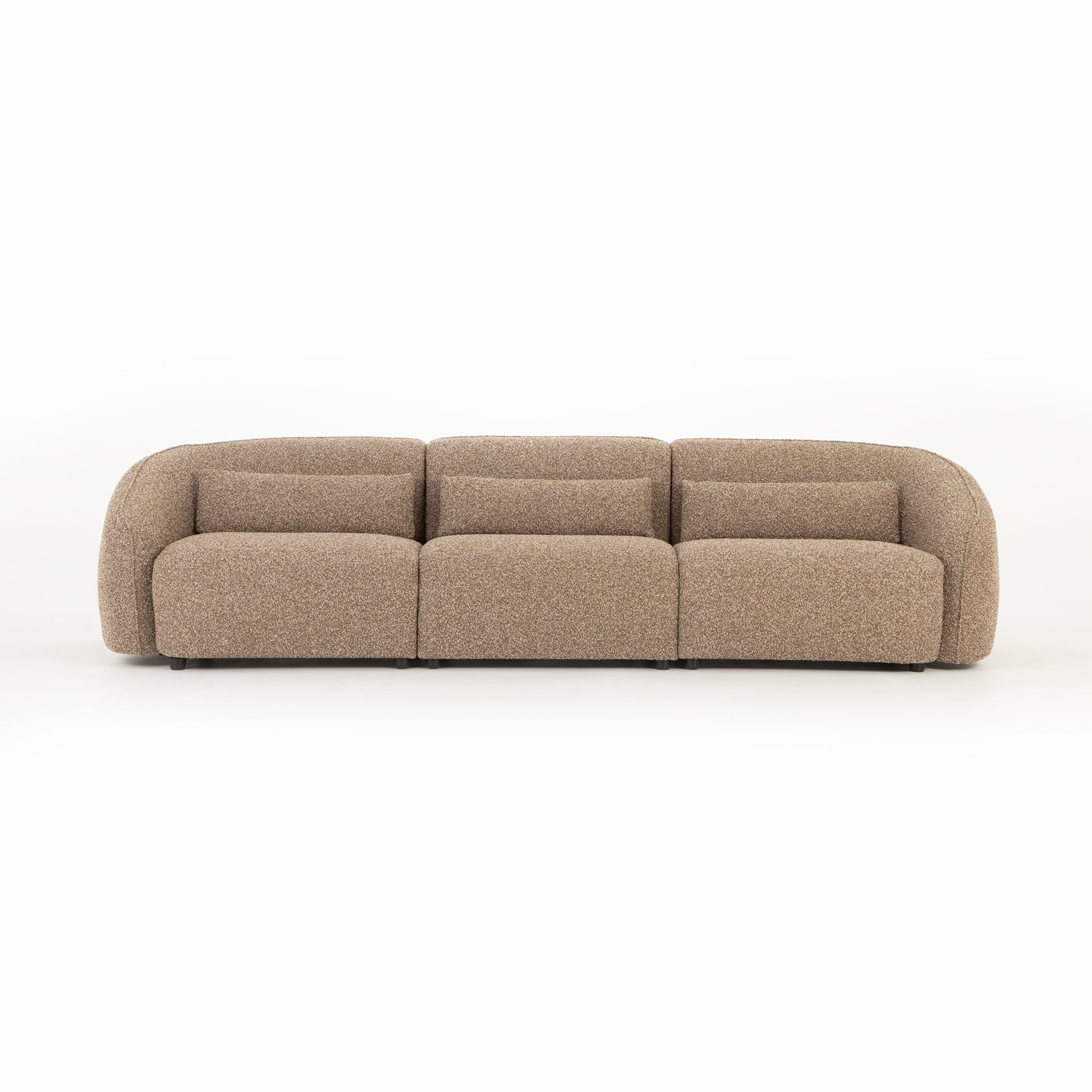 Avana 3 Seater + Armless 1.5 Seater, Brown