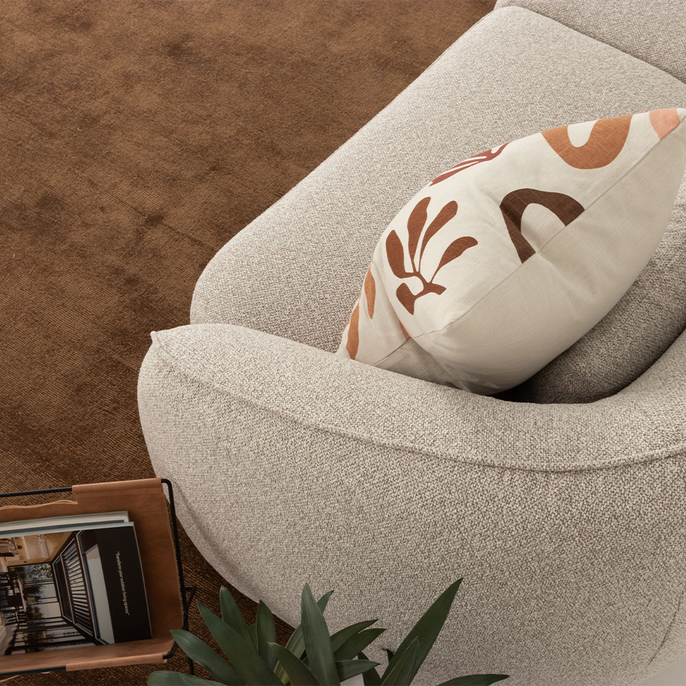 Avana 3 Seater + Armless 1.5 Seater, Light Grey