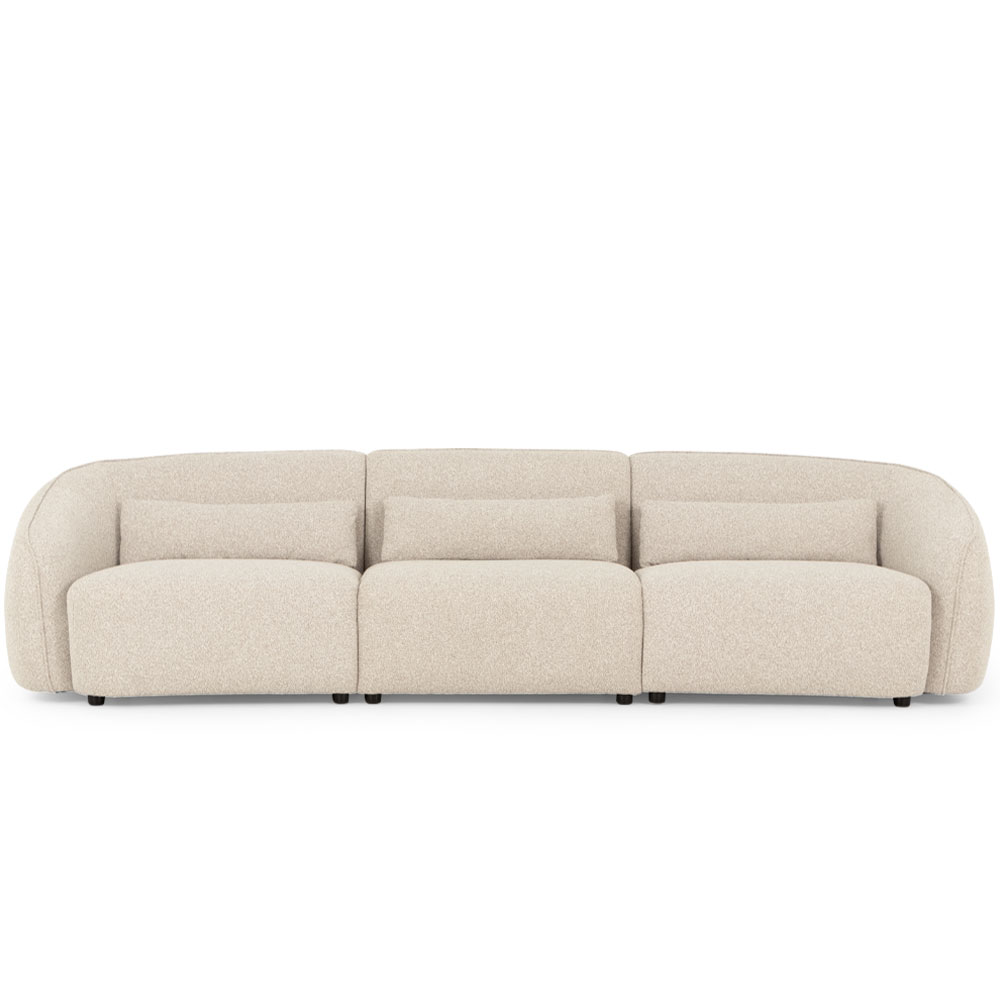 Avana 3 Seater + Armless 1.5 Seater, Light Grey