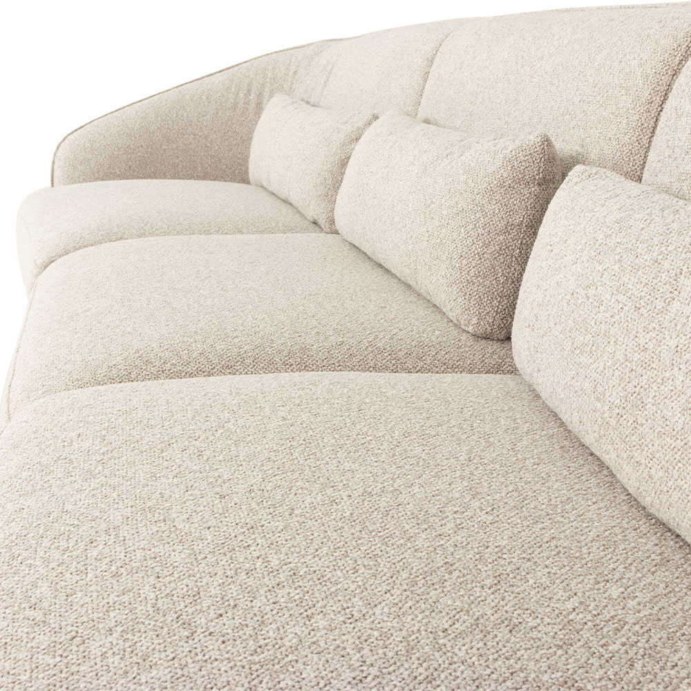 Avana 3 Seater + Armless 1.5 Seater, Light Grey