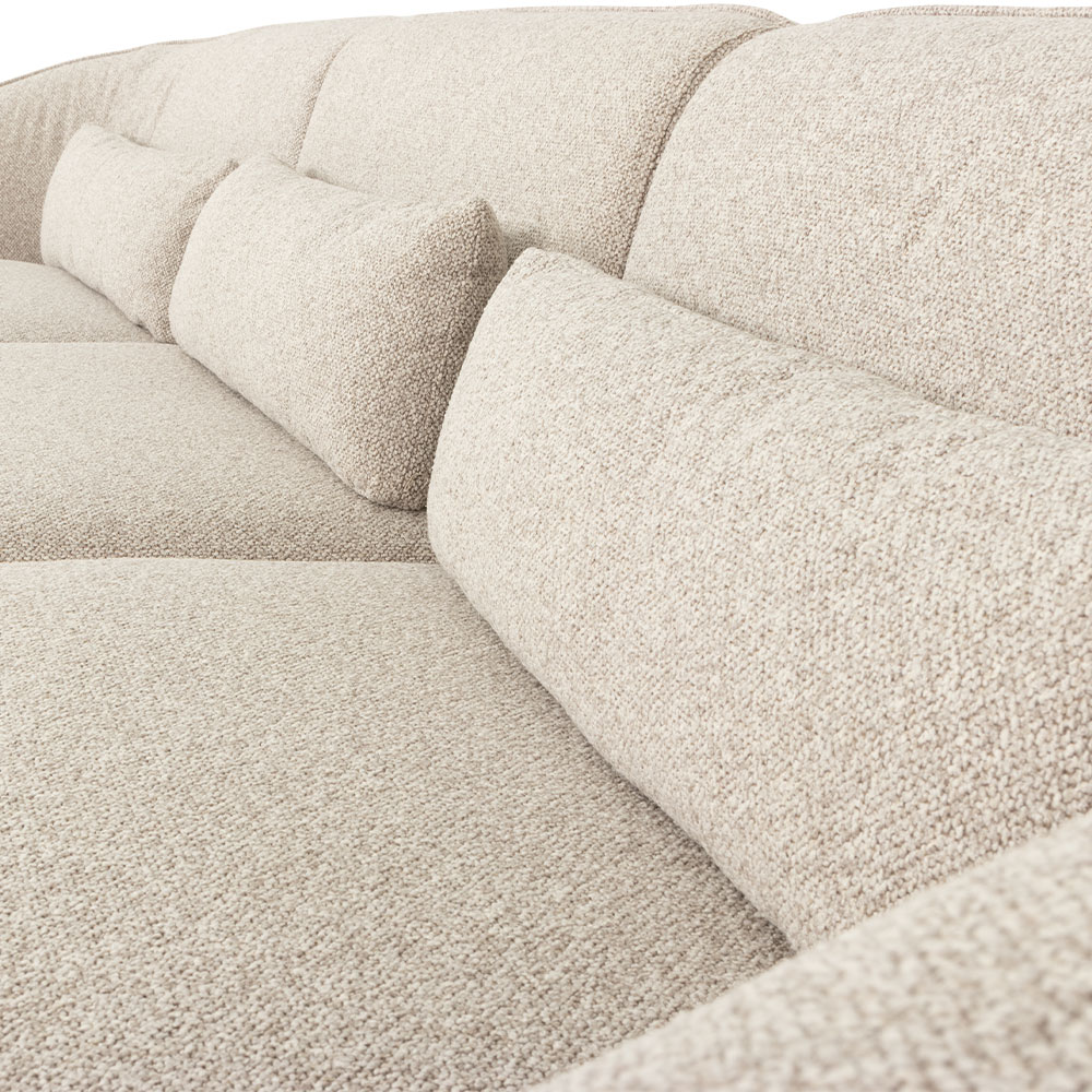 Avana 3 Seater + Armless 1.5 Seater, Light Grey