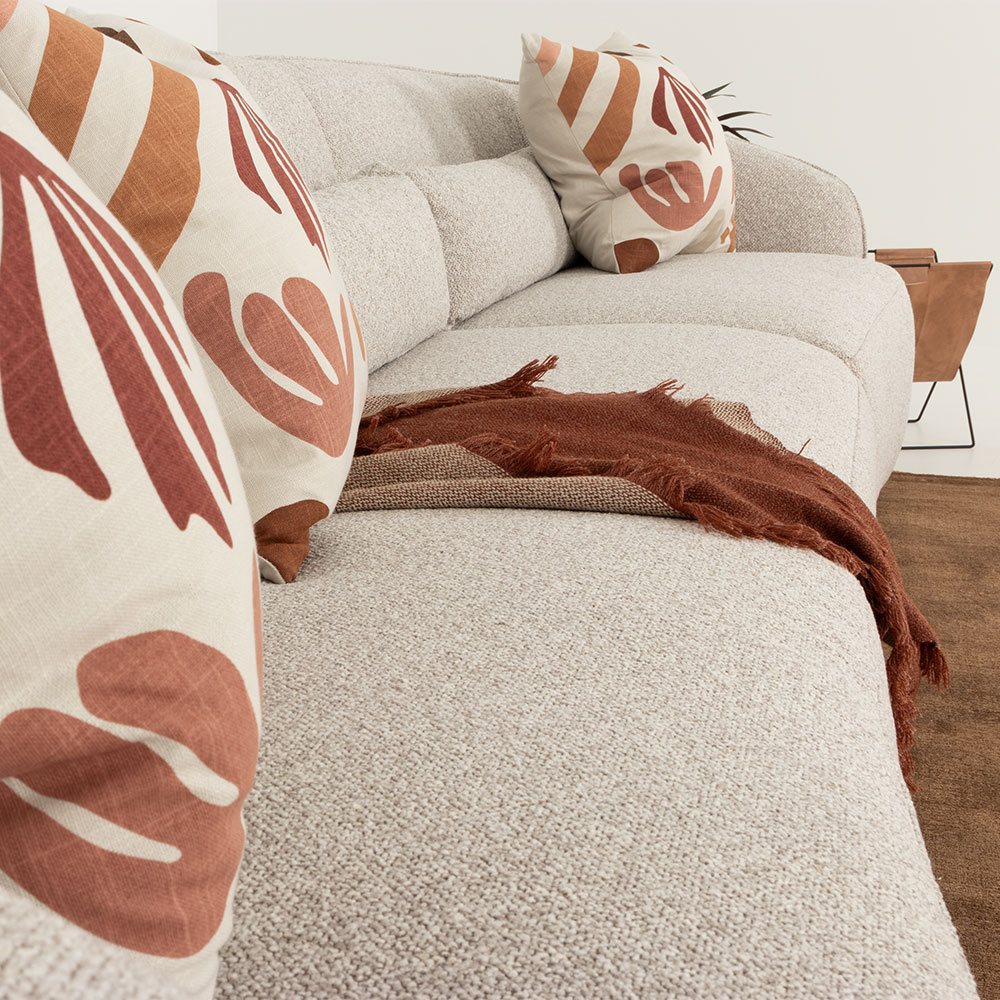 Avana 3 Seater + Armless 1.5 Seater, Light Grey