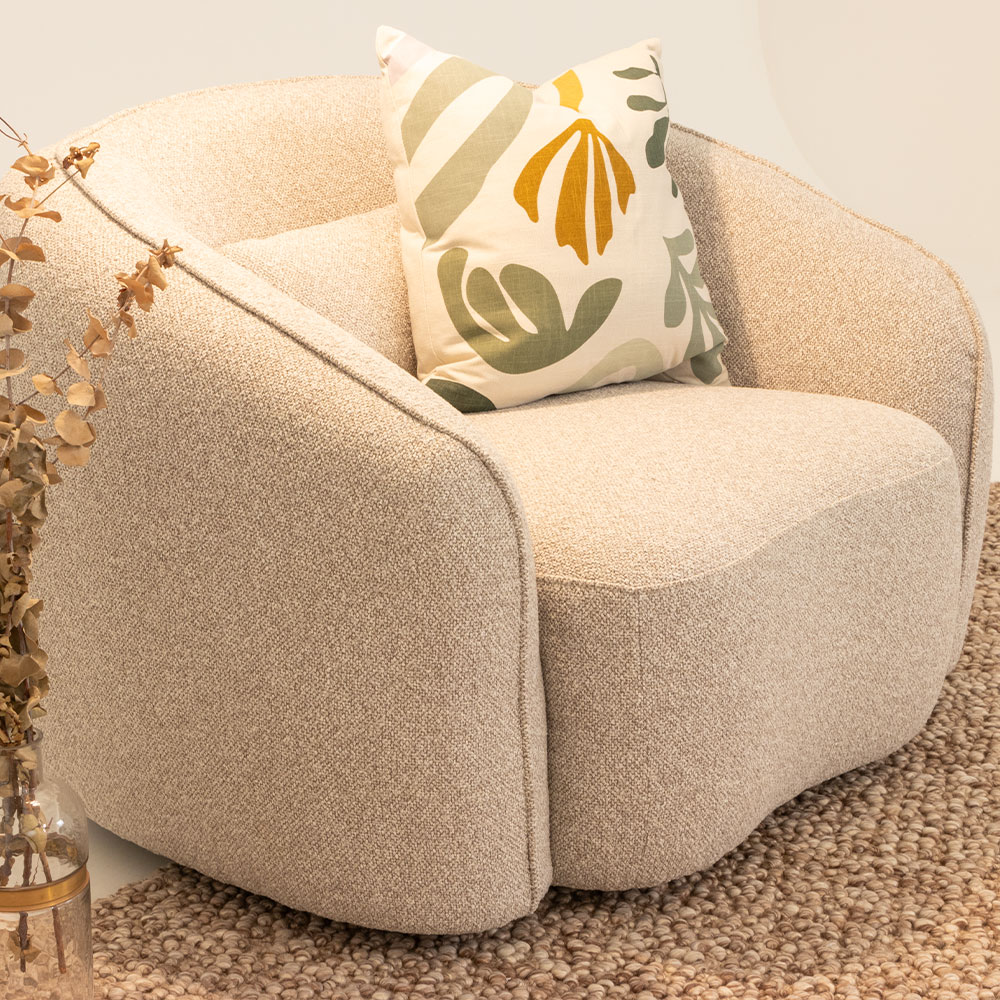 Avana 3 Seater + 2 Chairs, Light Grey