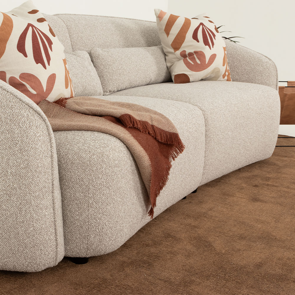 Avana 3 Seater + 2 Chairs, Light Grey