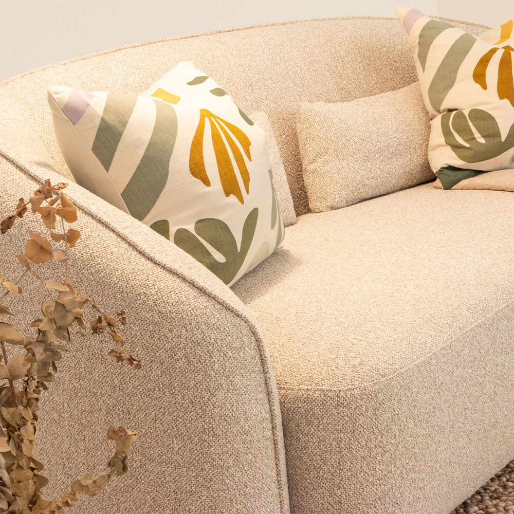 Avana 2 Seater + 2 Chairs, Light Grey