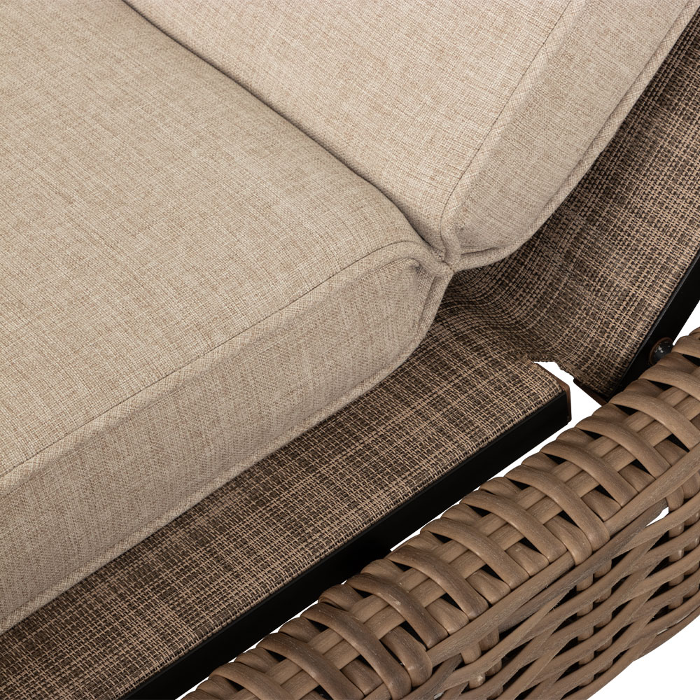 Bahamas Outdoor Sunlounger With Side Table