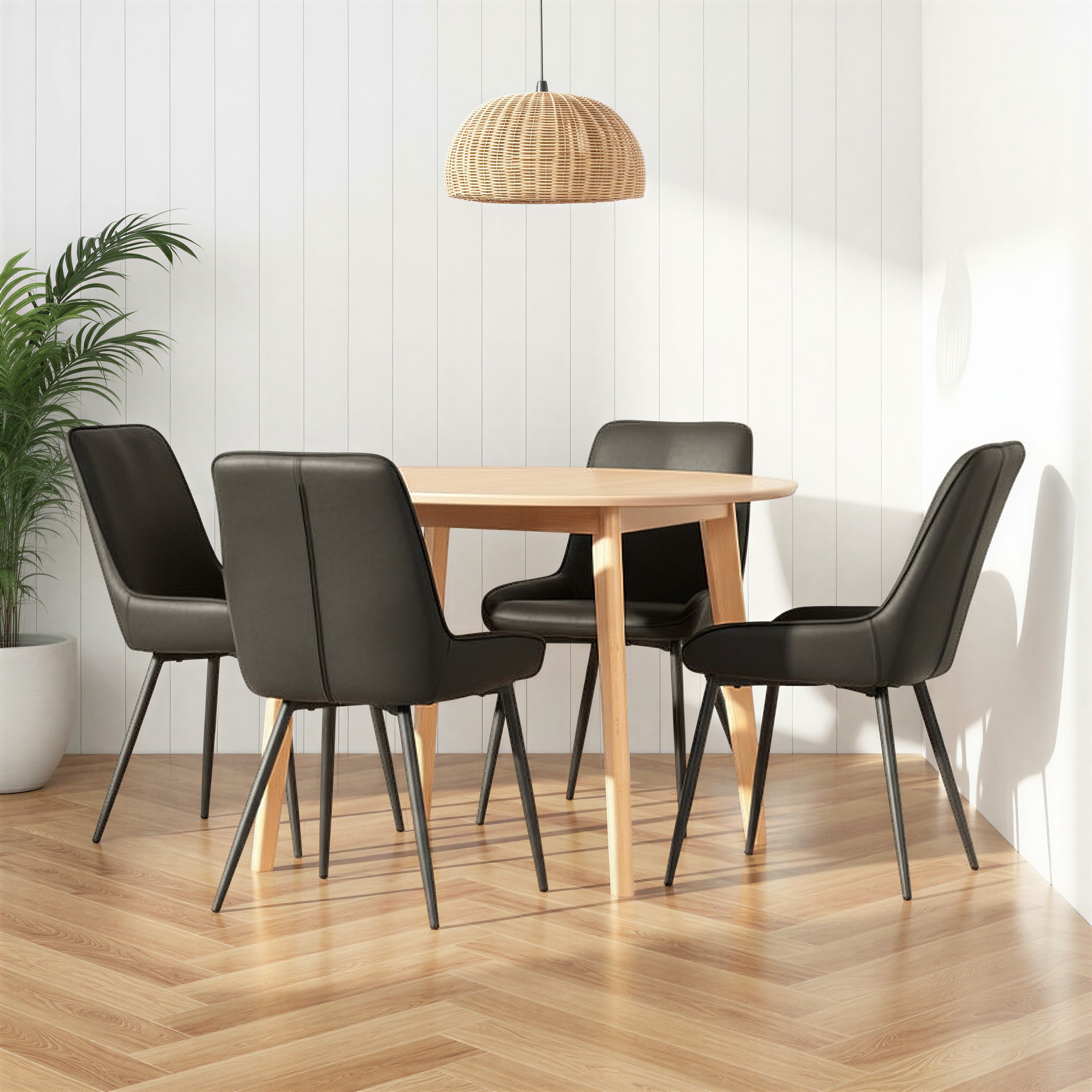 Veno 5 Piece Dining Set - W110, Light
