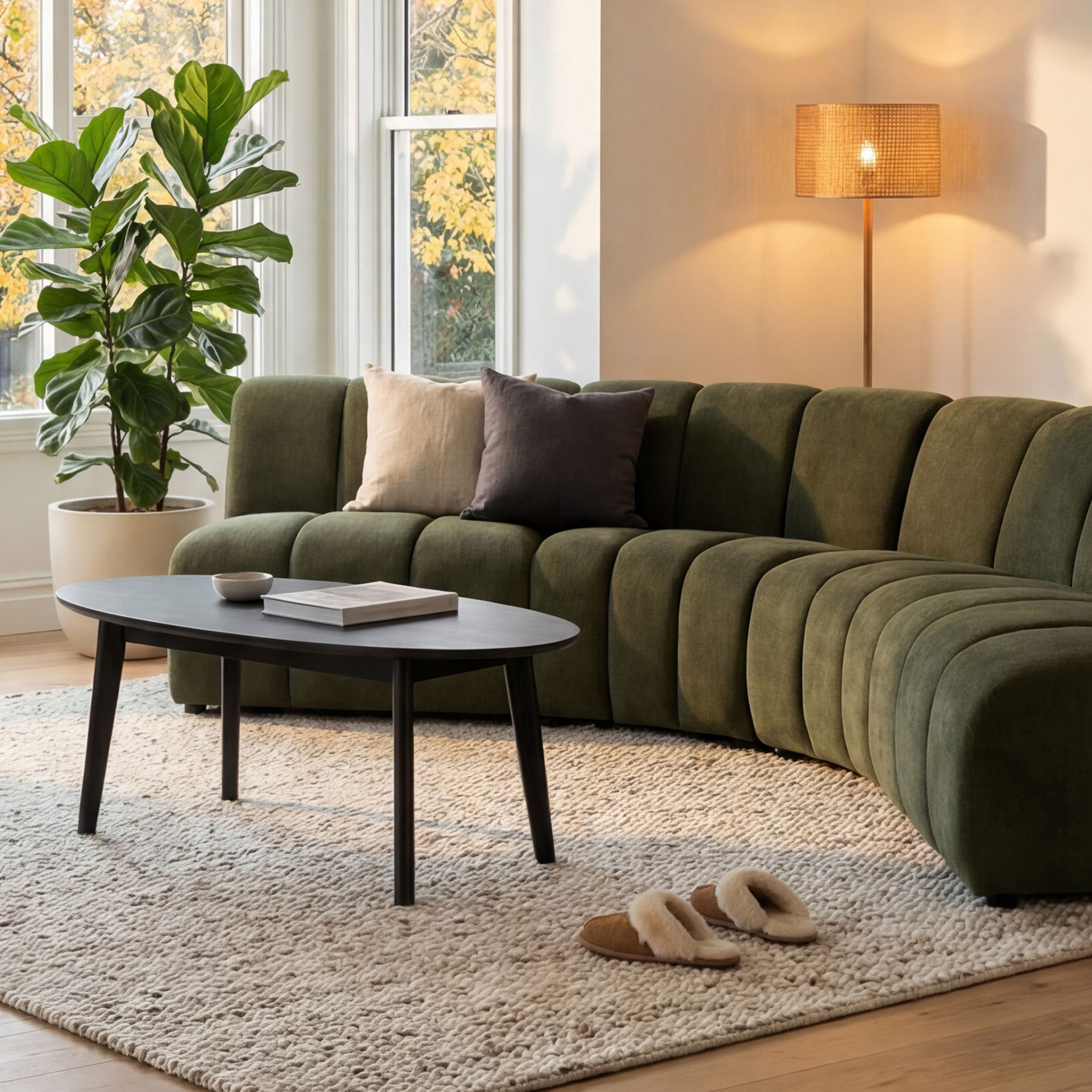 Bryden Modular Corner Suite, Green