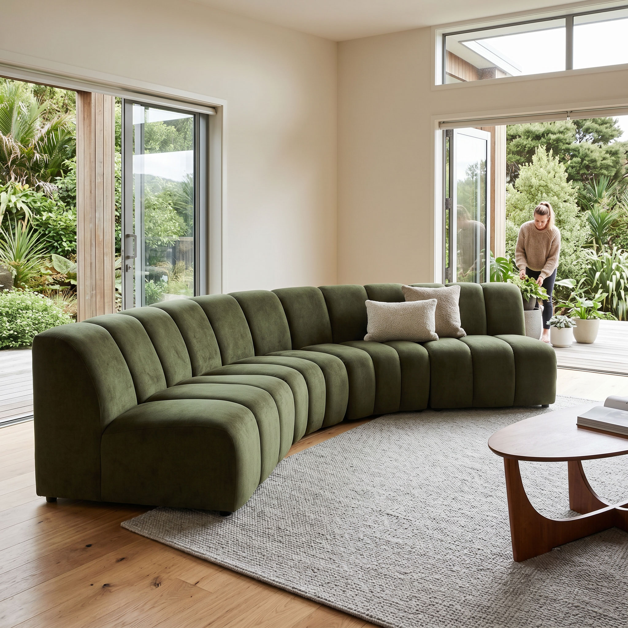 Bryden Modular Corner Suite, Green