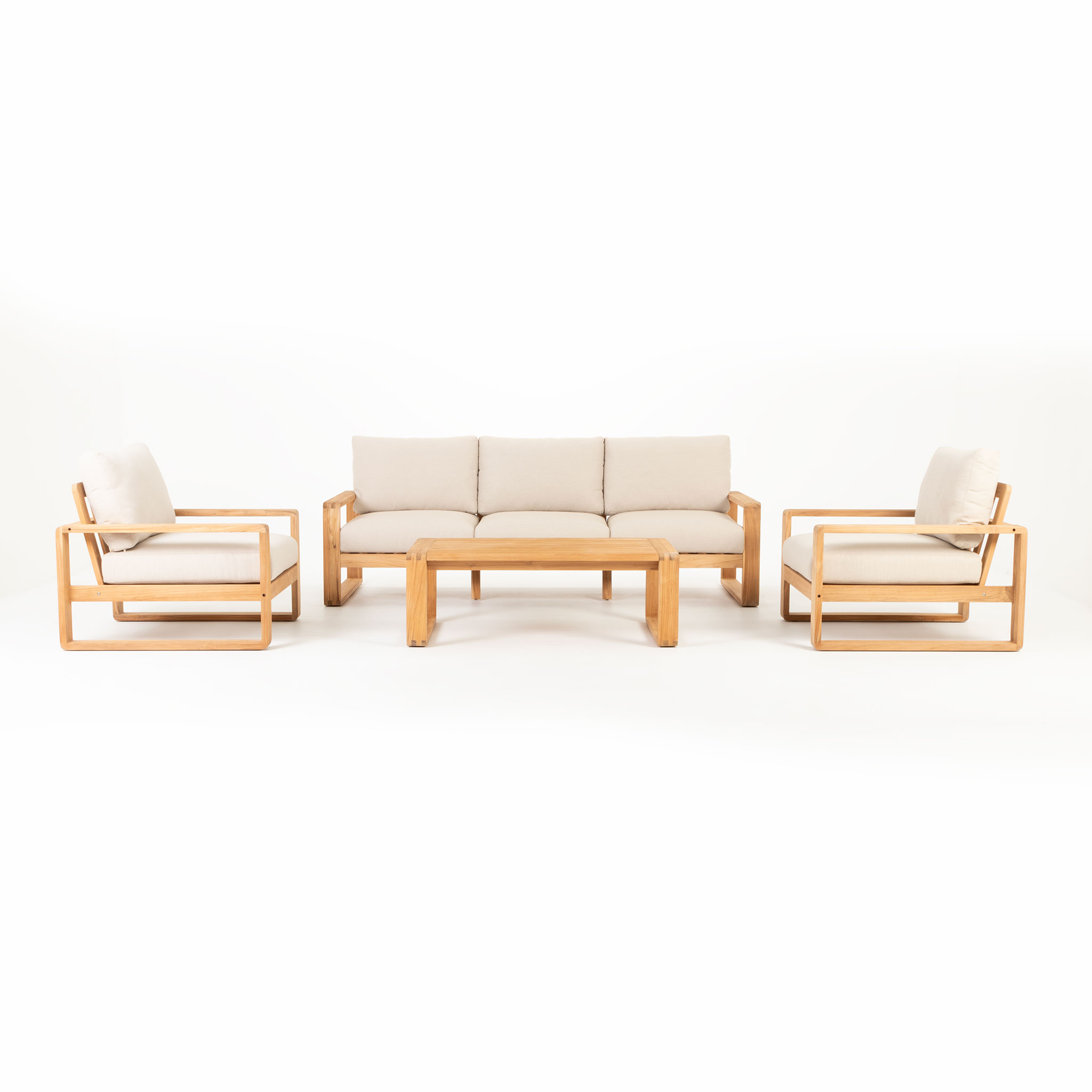 Catania 4 Piece Outdoor Lounge Set With Coffee Table
