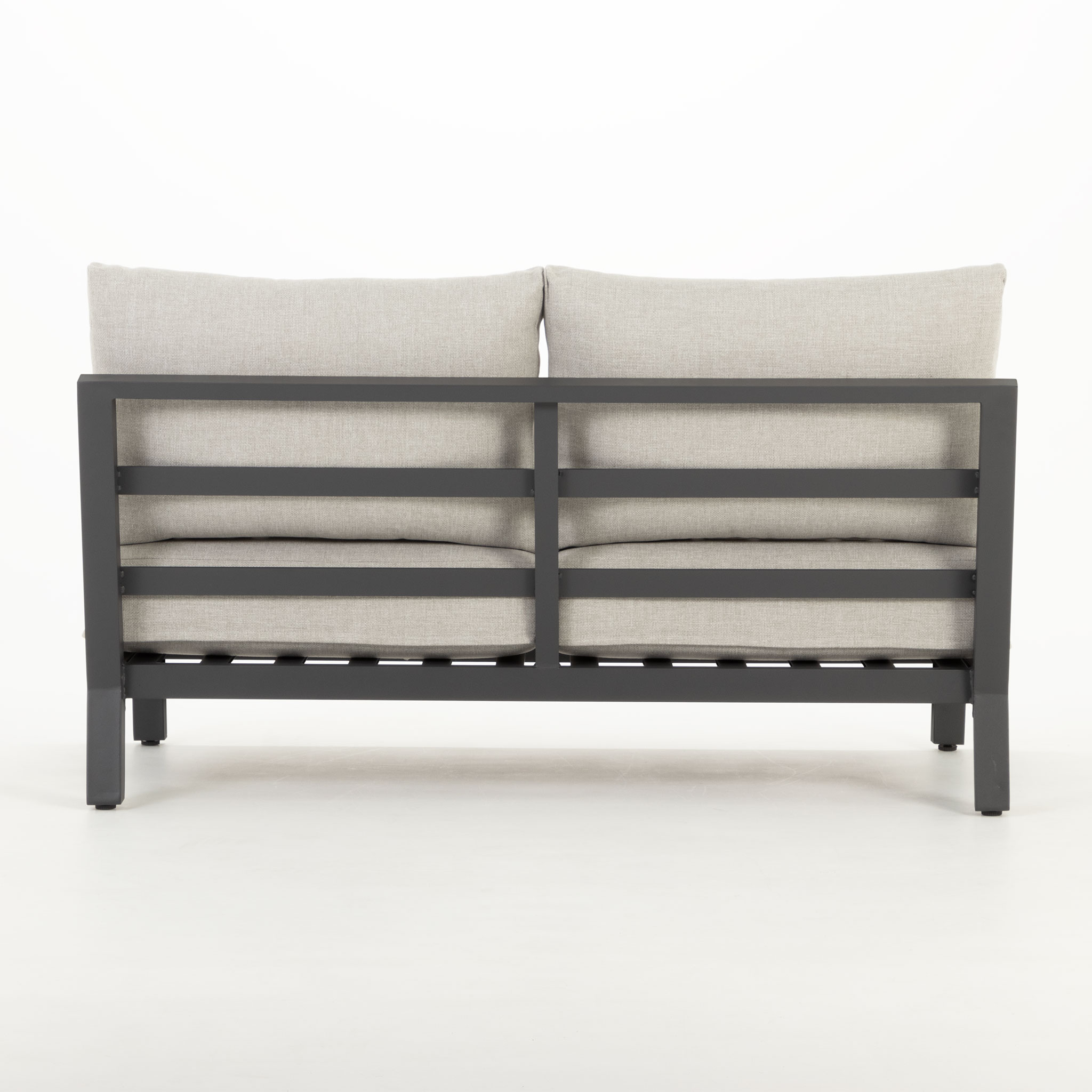 Catalina 4 Piece Outdoor Corner Lounge Set With Coffee Table - W77, Gunmetal