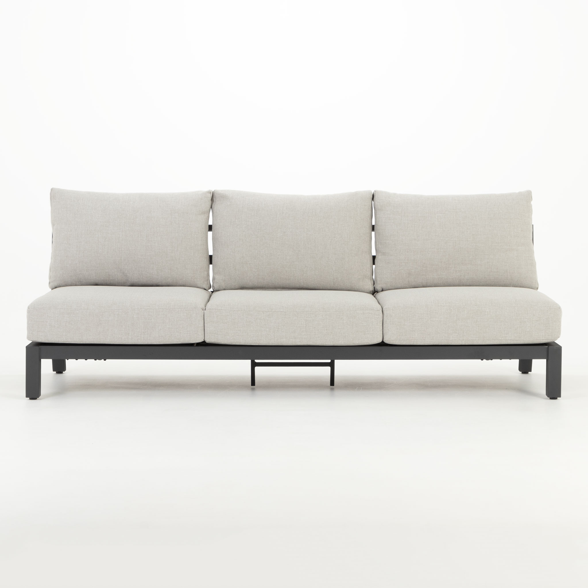 Catalina 4 Piece Outdoor Lounge Set With Sunlounger, Gunmetal