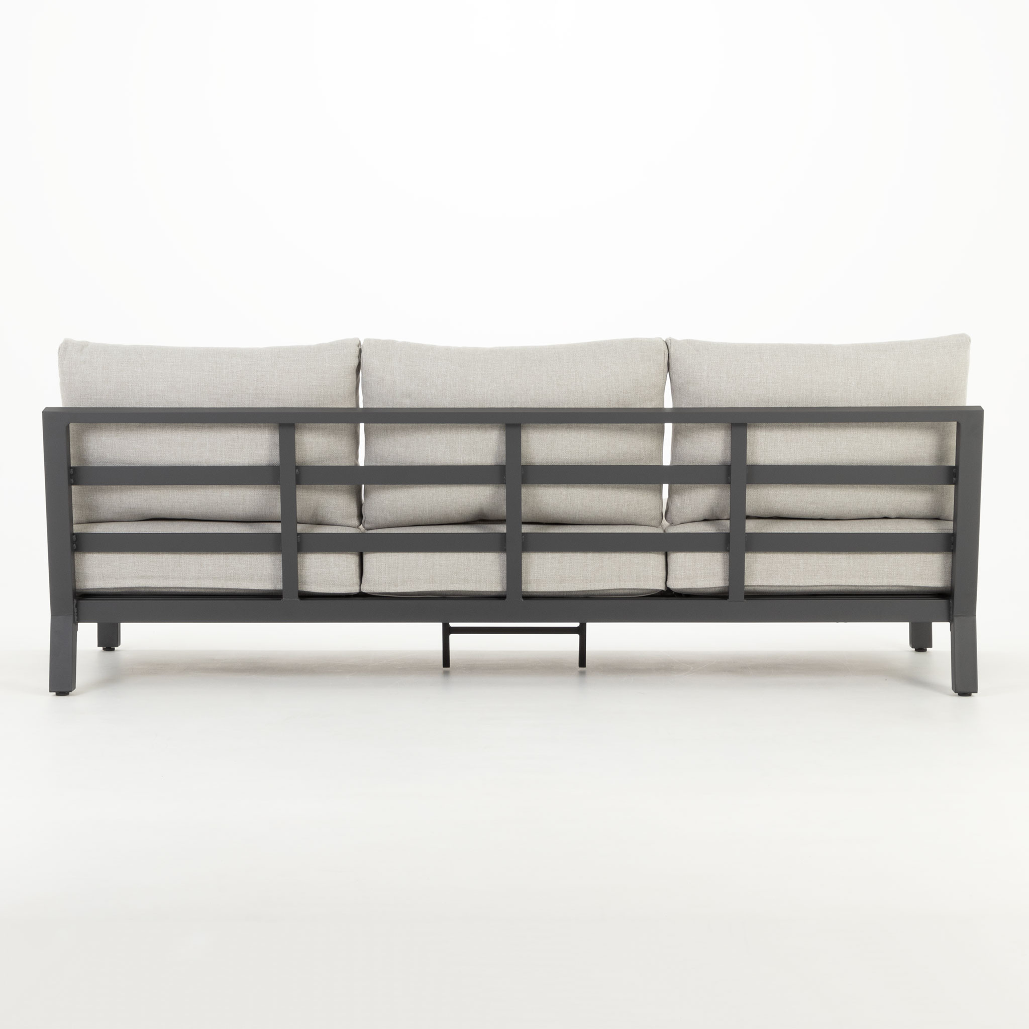 Catalina 4 Piece Outdoor Lounge Set With Sunlounger, Gunmetal