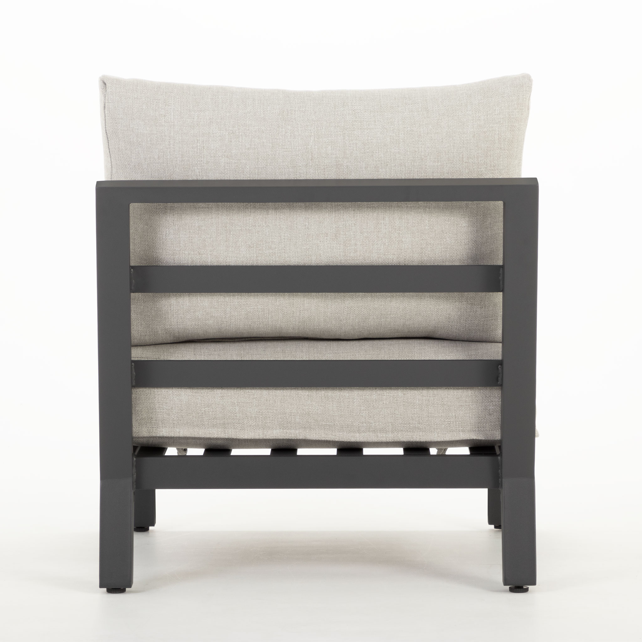 Catalina 4 Piece Outdoor Lounge Set With Sunlounger, Gunmetal