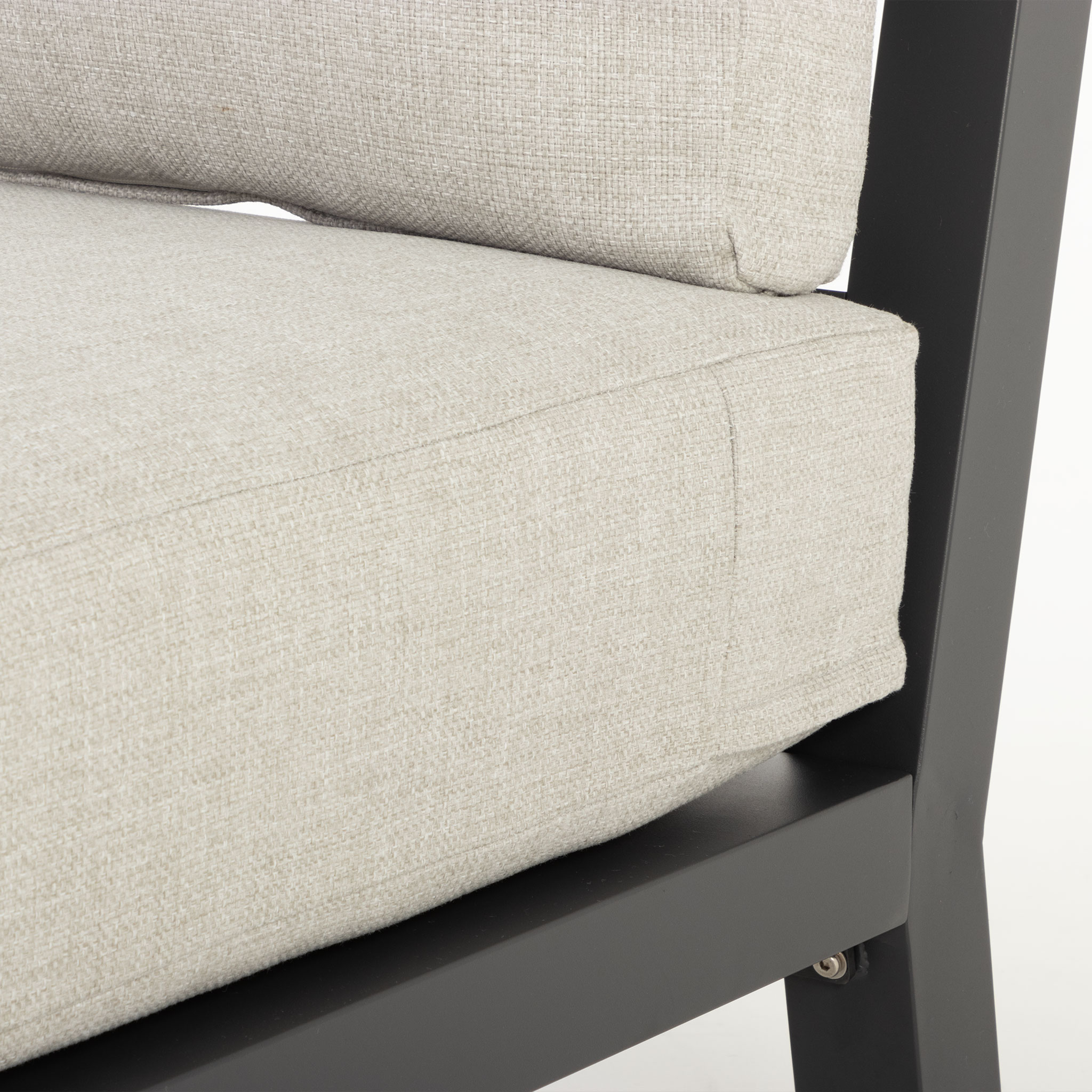Catalina 5 Piece Outdoor Corner Lounge Set With Coffee Table - W126, Gunmetal