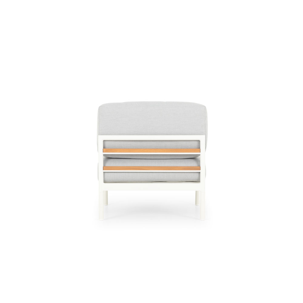Cayman 4 Piece Outdoor Lounge Set with Sunlounger, White