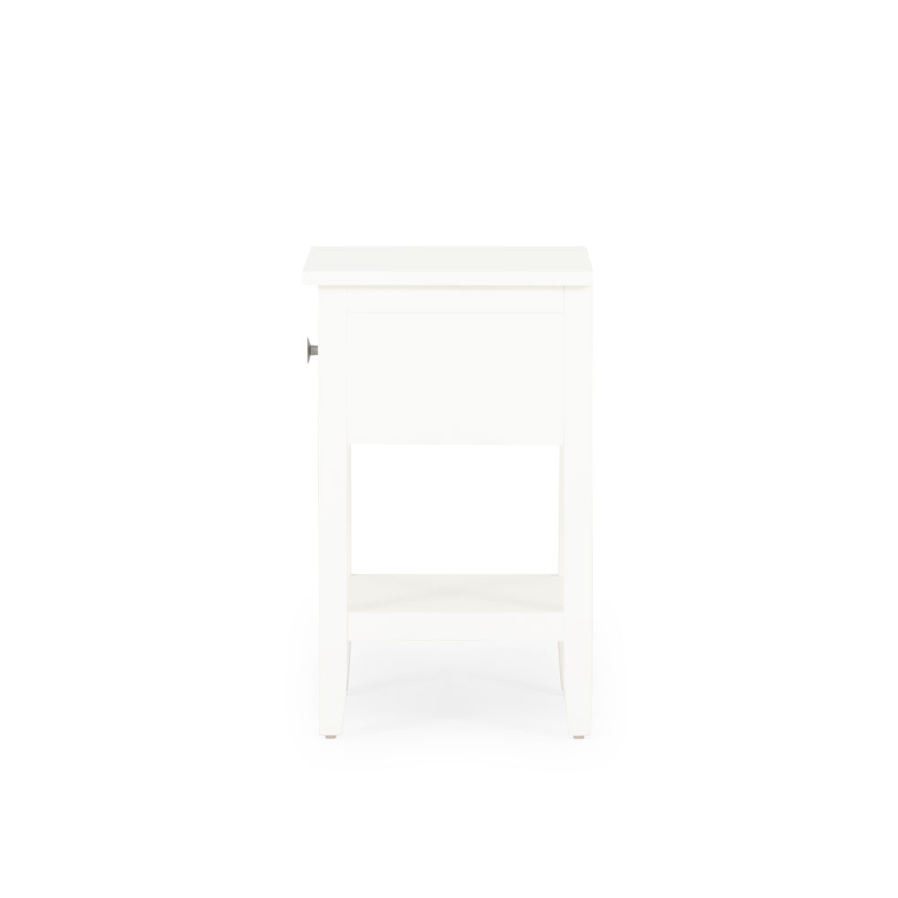 Chelsea 4 Piece Bedroom Set with Queen Bed Frame, White