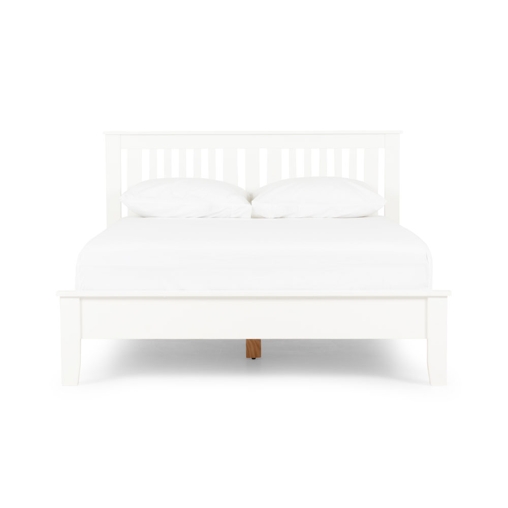 Chelsea 4 Piece Bedroom Set with Queen Bed Frame, White