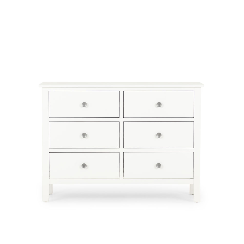 Chelsea 5 Piece Bedroom Set with Queen Bed Frame, White