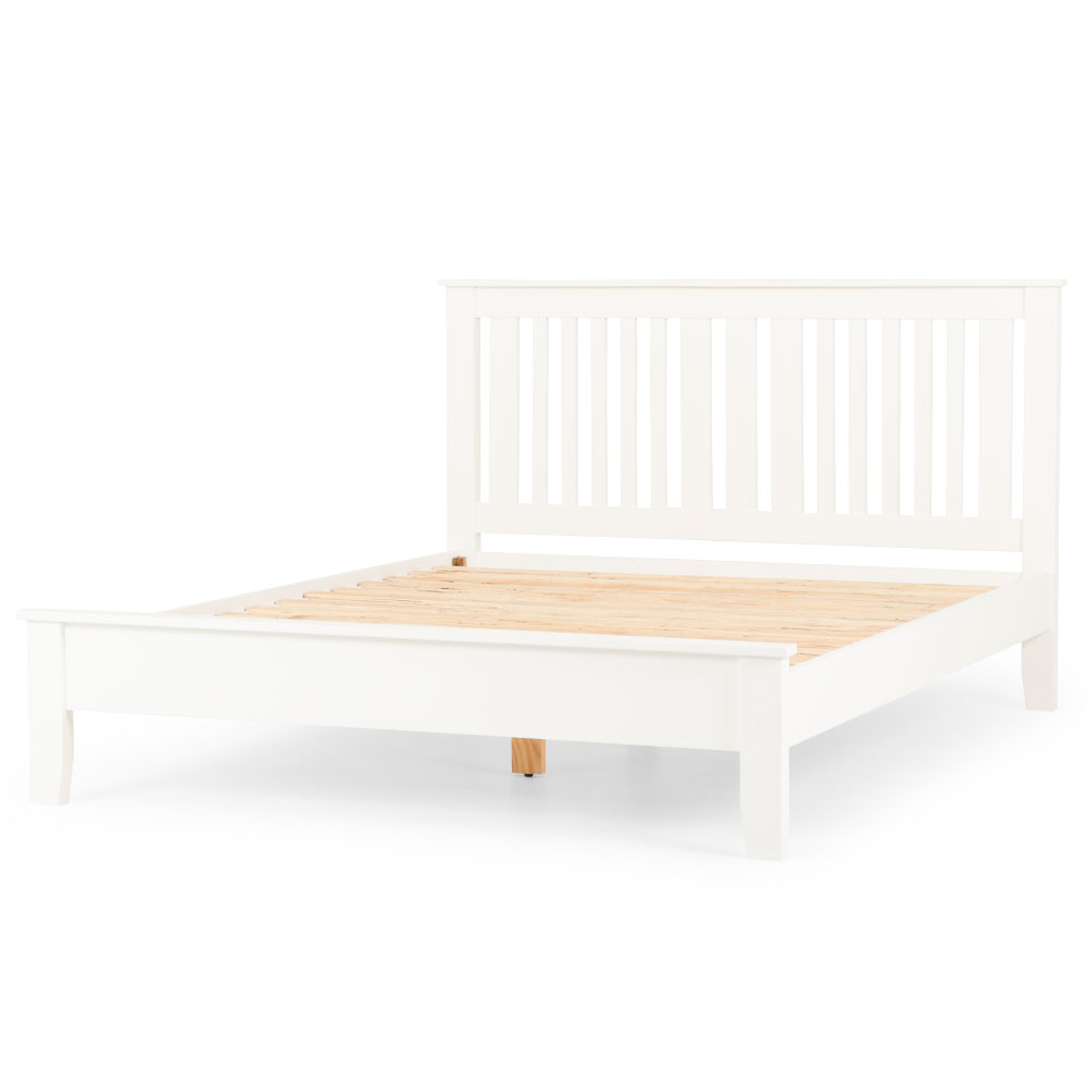 Chelsea 5 Piece Bedroom Set with Queen Bed Frame, White