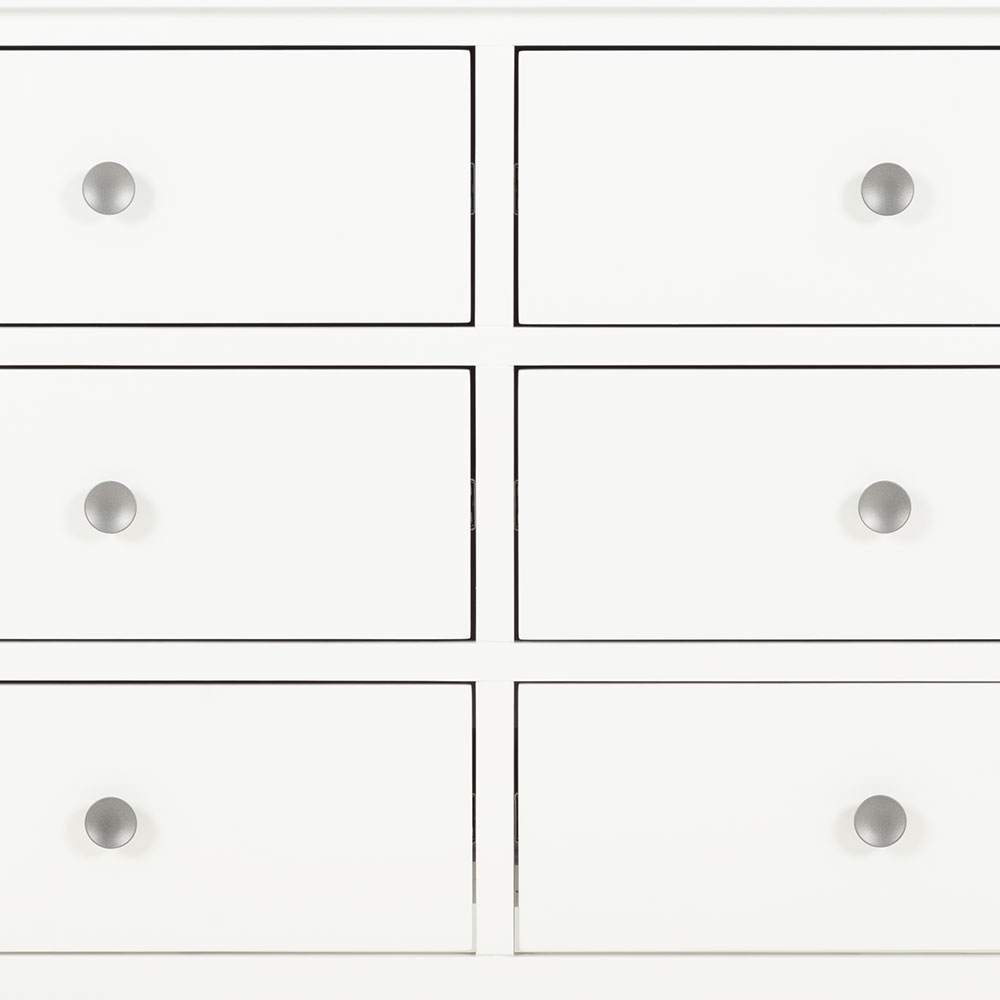 Chelsea 5 Piece Bedroom Set with Queen Bed Frame With 2 Drawers Bedside, White