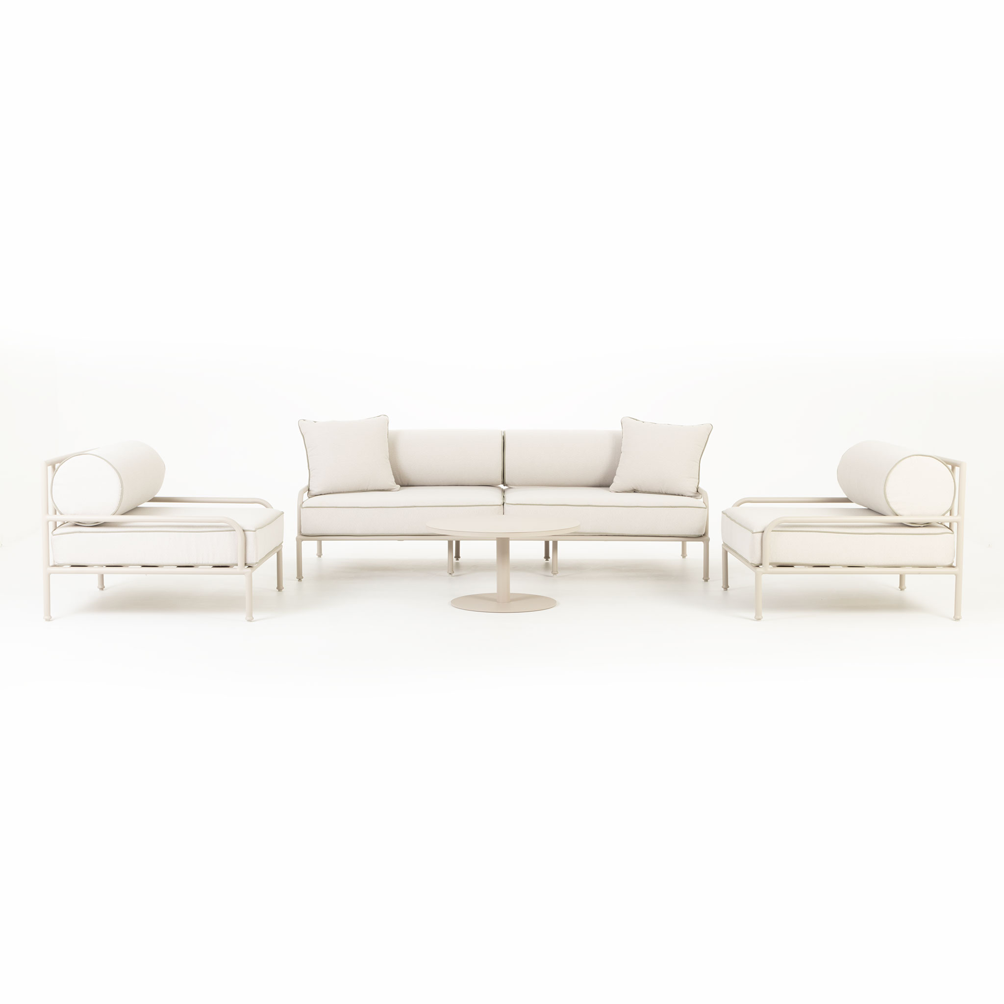 Costa 4 Piece Outdoor Lounge Set With Coffee Table, Dune