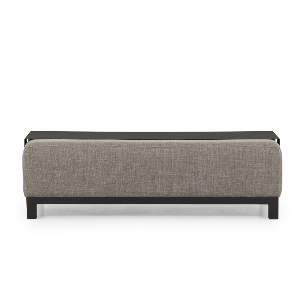 Cyprus 2 Piece Outdoor Lounge Set with Coffee Table, Black