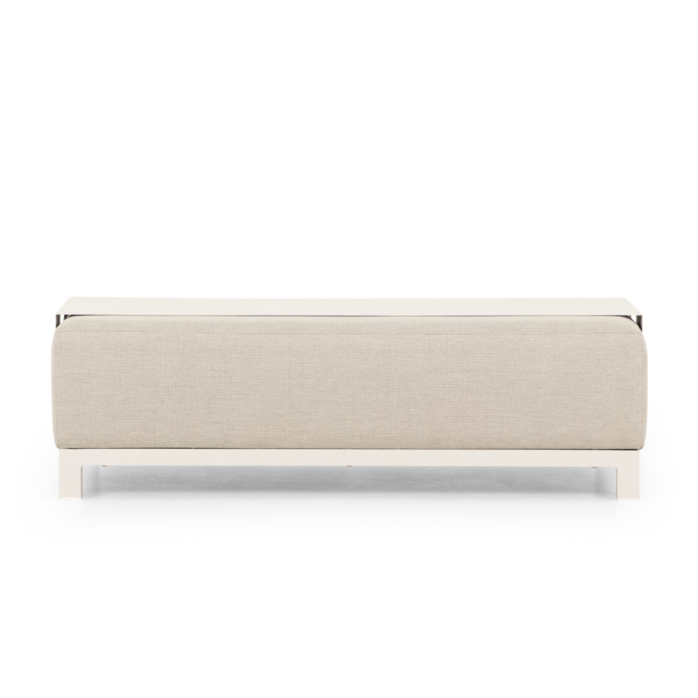 Cyprus 2 Piece Outdoor Lounge Set with Coffee Table, White