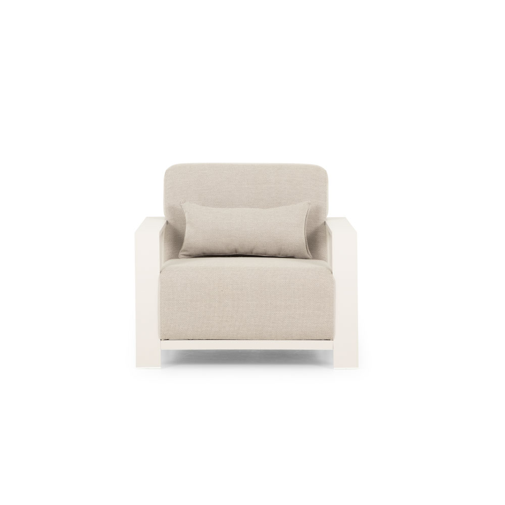 Cyprus 4 Piece Outdoor Lounge Set with Coffee Table, White