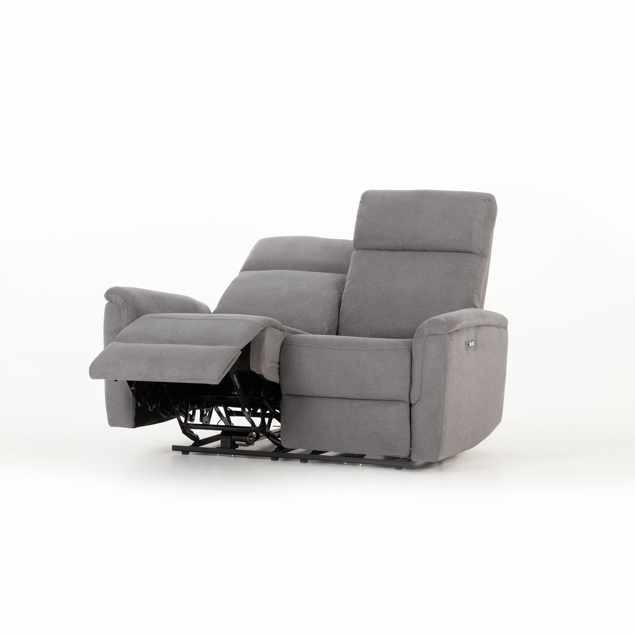Dion 3 Seater Electric Recliner + 2 Seater Electric Recliner, Ash