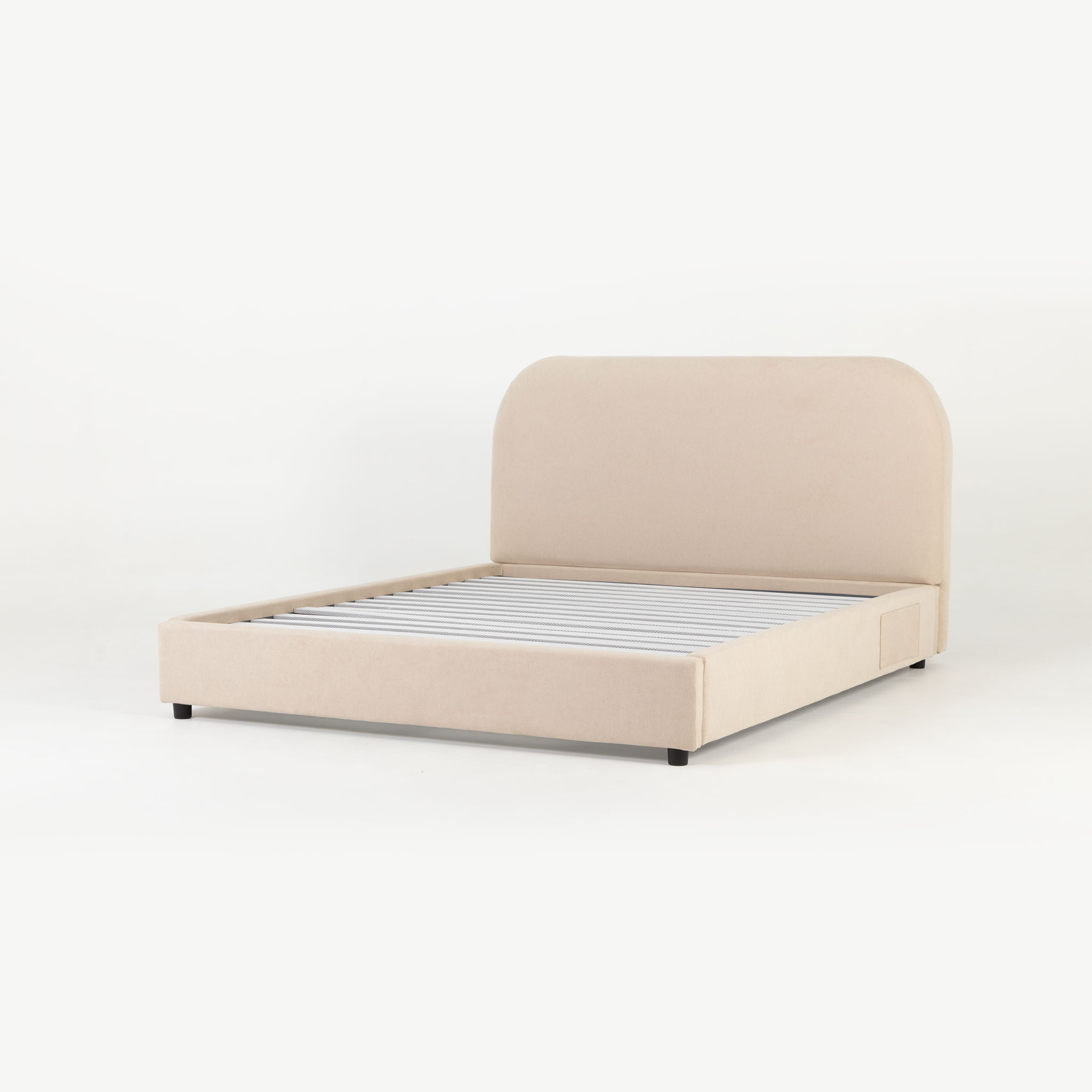 Elise King Bed Frame, Taupe