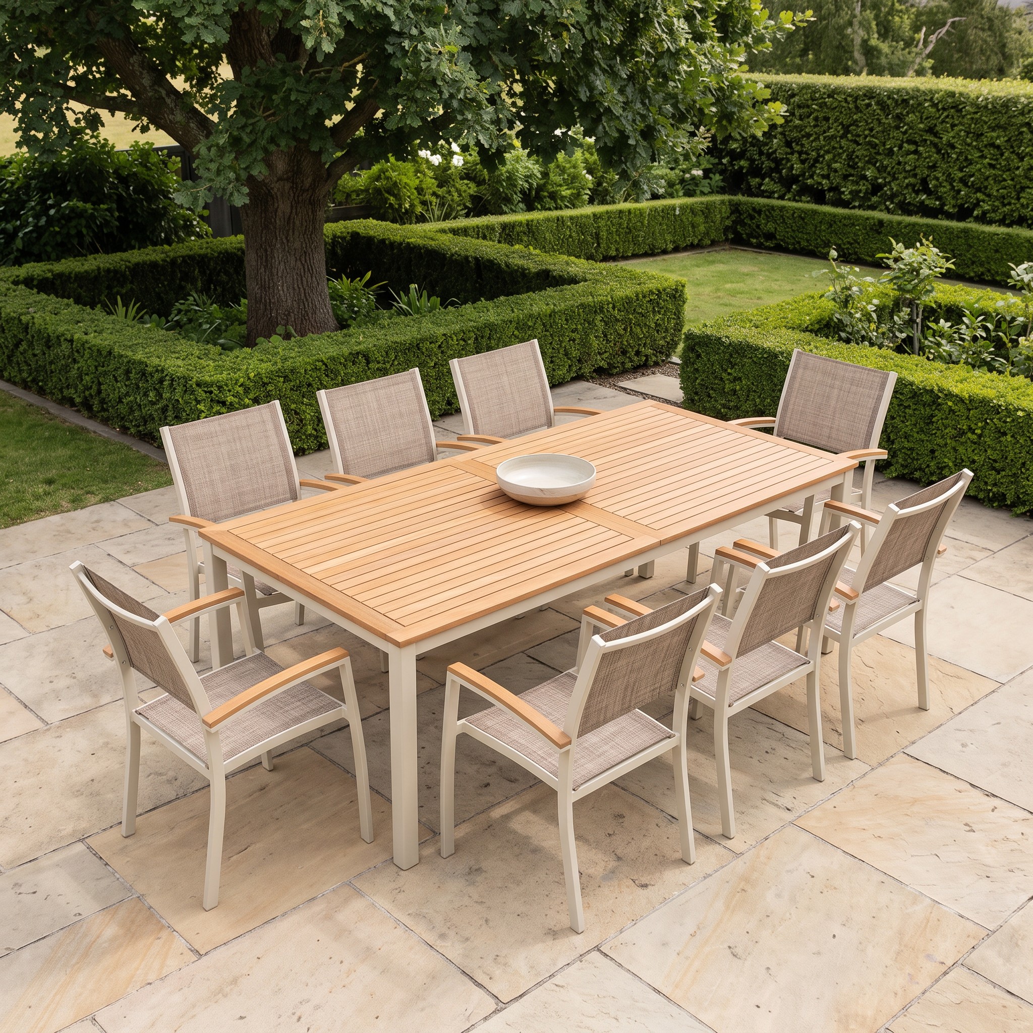 Essence 9 Piece Outdoor Dining Set - W214/300, Sand