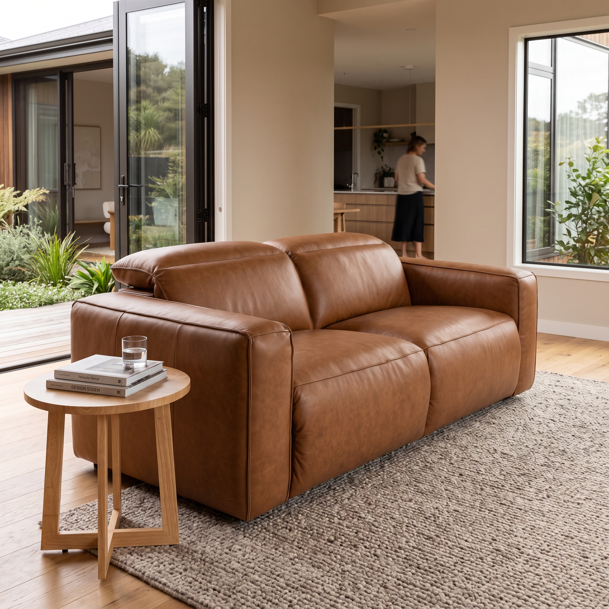 Gianni 2 Seater Modular Recliner Sofa, Leather