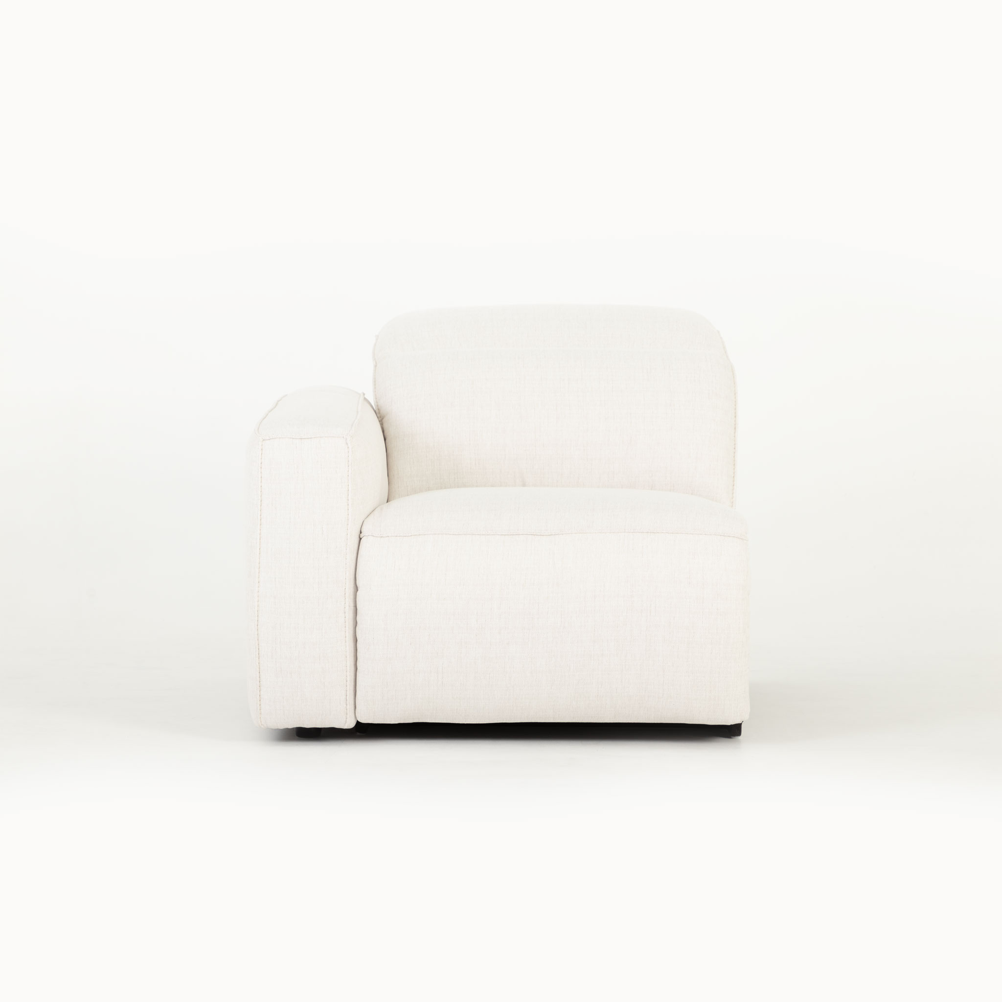 Gianni 2 Seater Modular Recliner Sofa, Natural