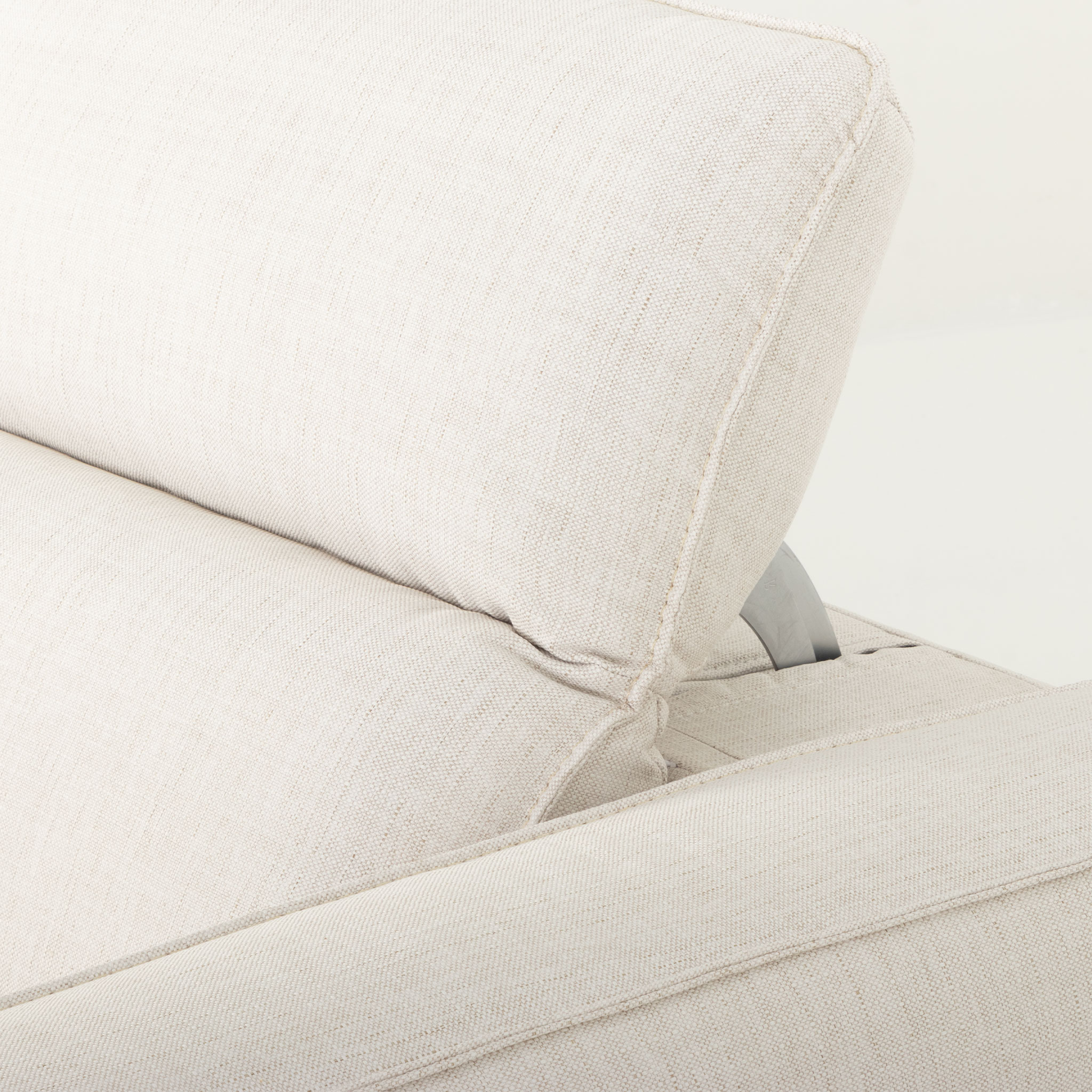 Gianni 2 Seater Modular Recliner Sofa, Natural