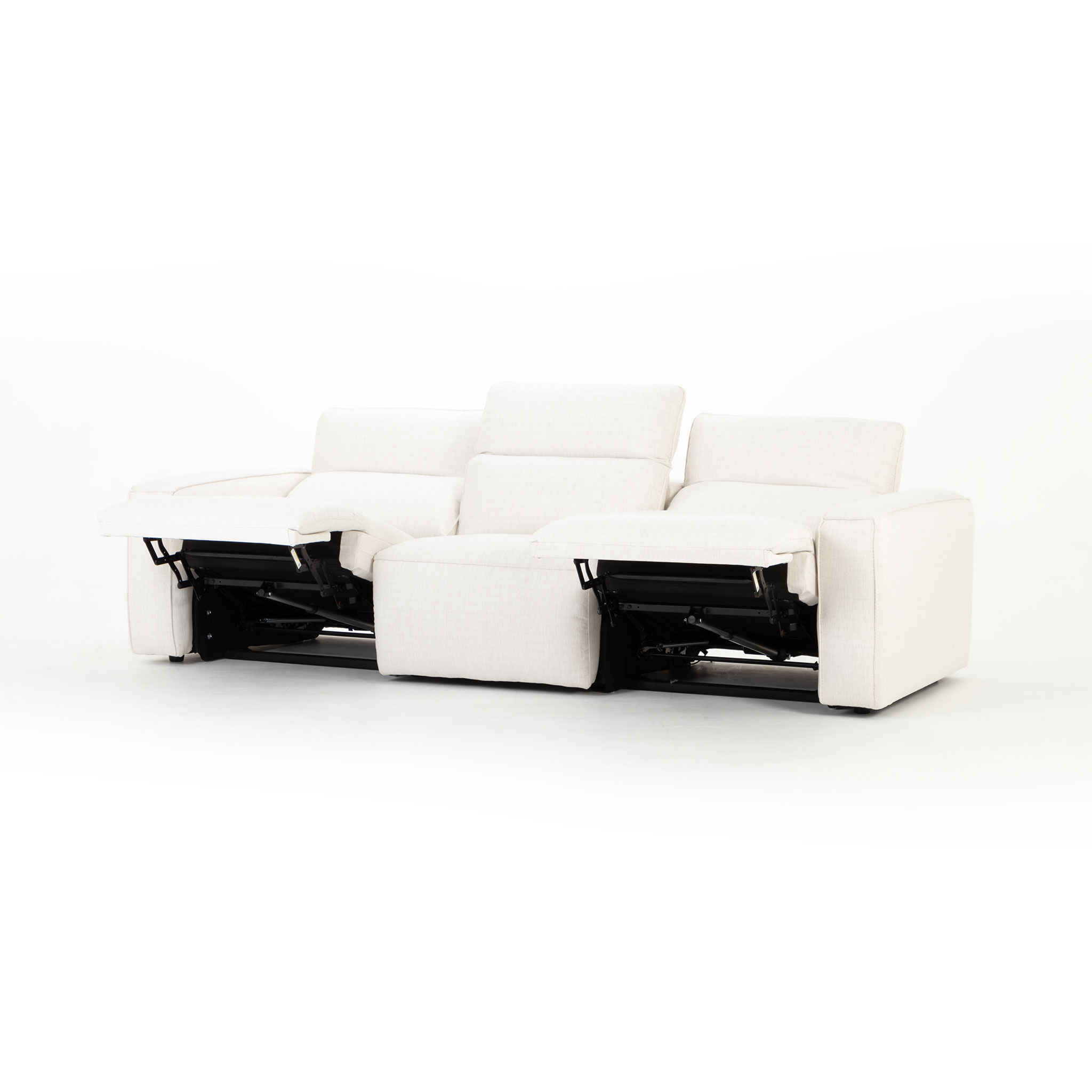 Gianni 3 Seater Modular Recliner Sofa, Natural