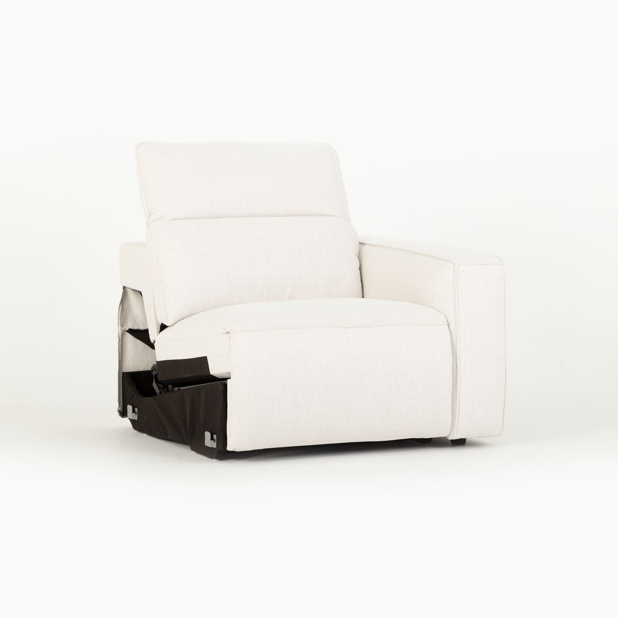 Gianni 3 Seater Modular Recliner Sofa, Natural