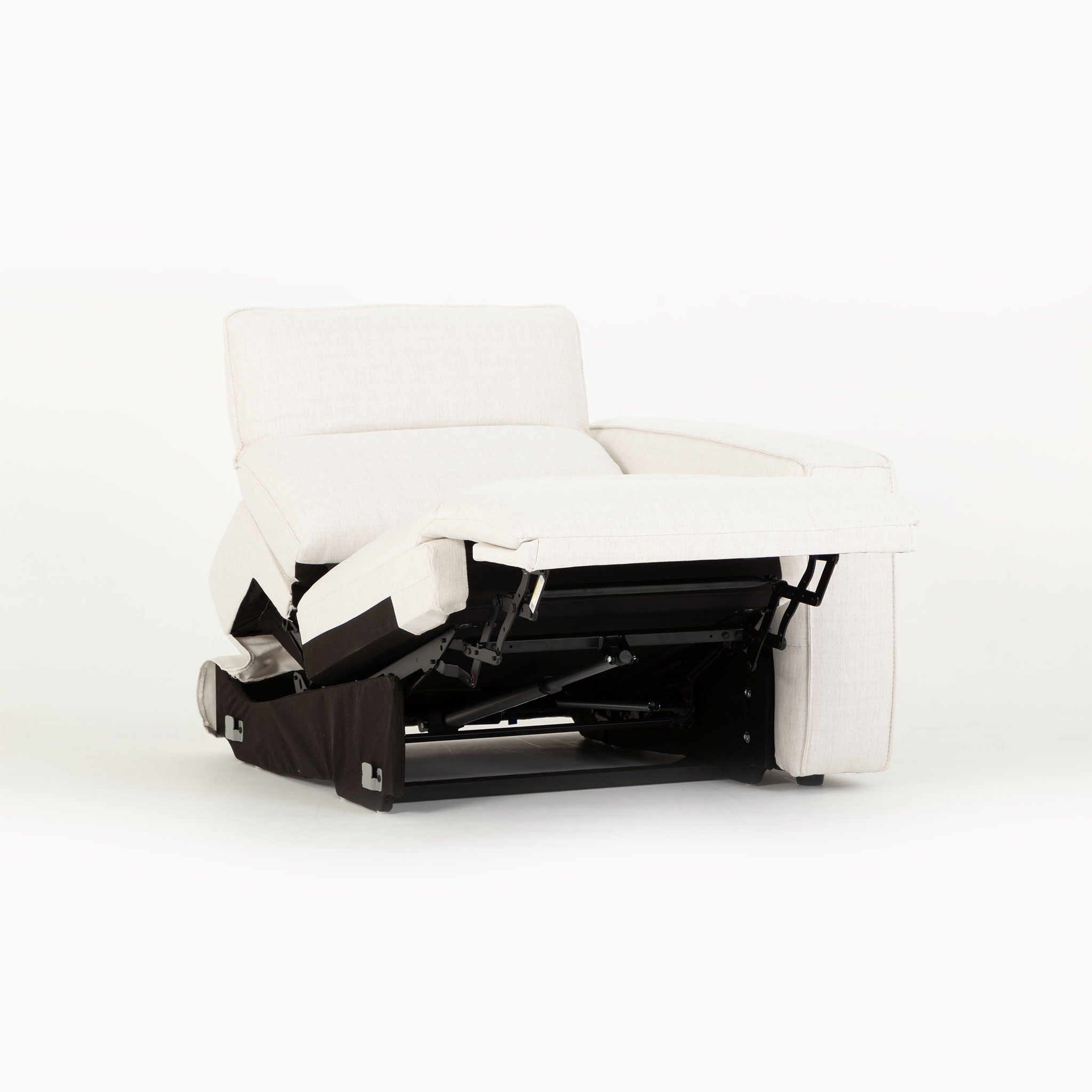 Gianni 3 Seater Modular Recliner Sofa, Natural